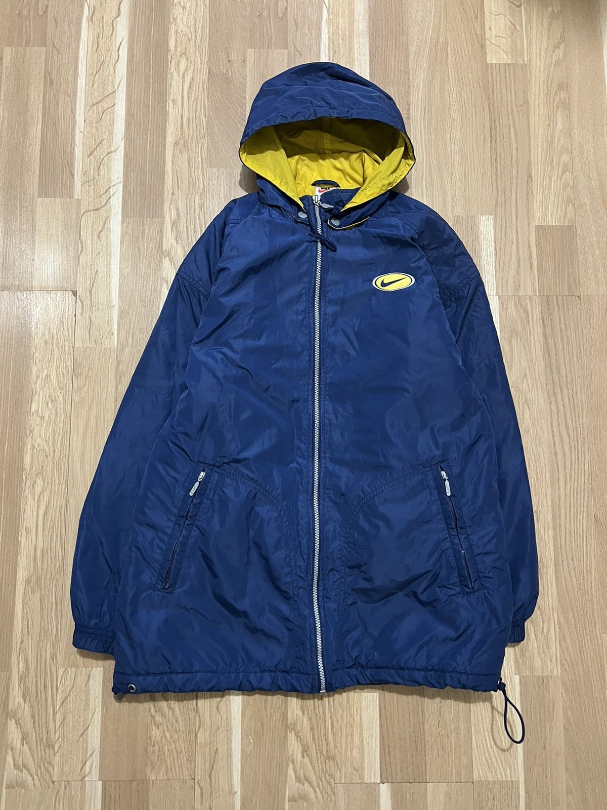 Nike × Vintage Nike vintage parkas jacket parkas big logo 90s rare Size US M / EU 48-50 / 2 - 6 Thumbnail