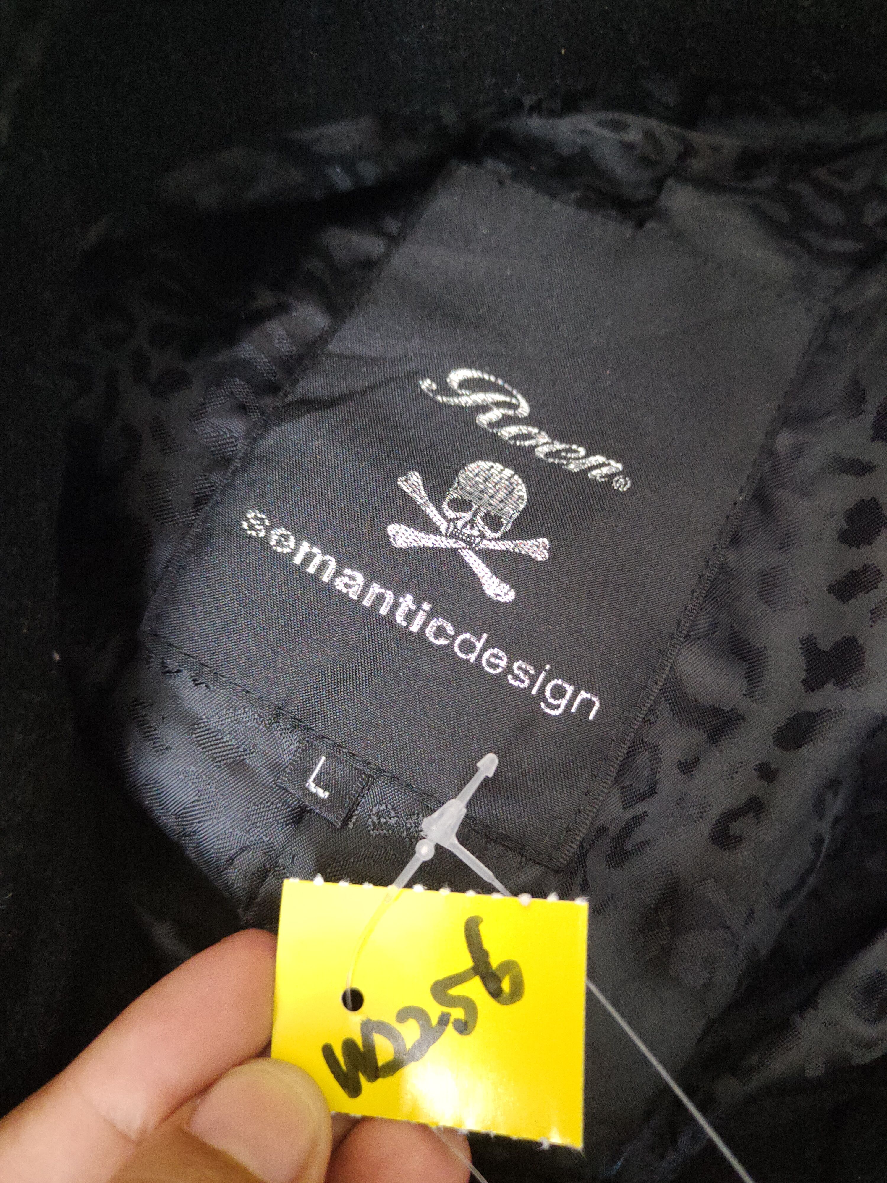 Roen Roen-Semantic Design Black Wool Coats #W2256 Size L / US 10 / IT 46 - 10 Thumbnail