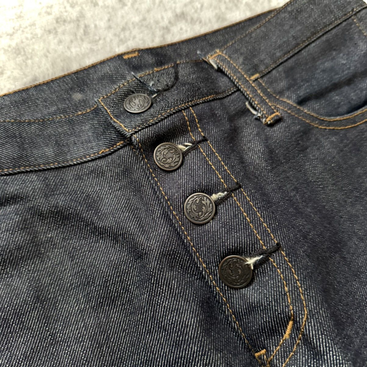 If Six Was Nine Early 2000's DeeDee Raw Denim Button Fly Bell Bottom Jeans Size US 34 / EU 50 - 5 Thumbnail