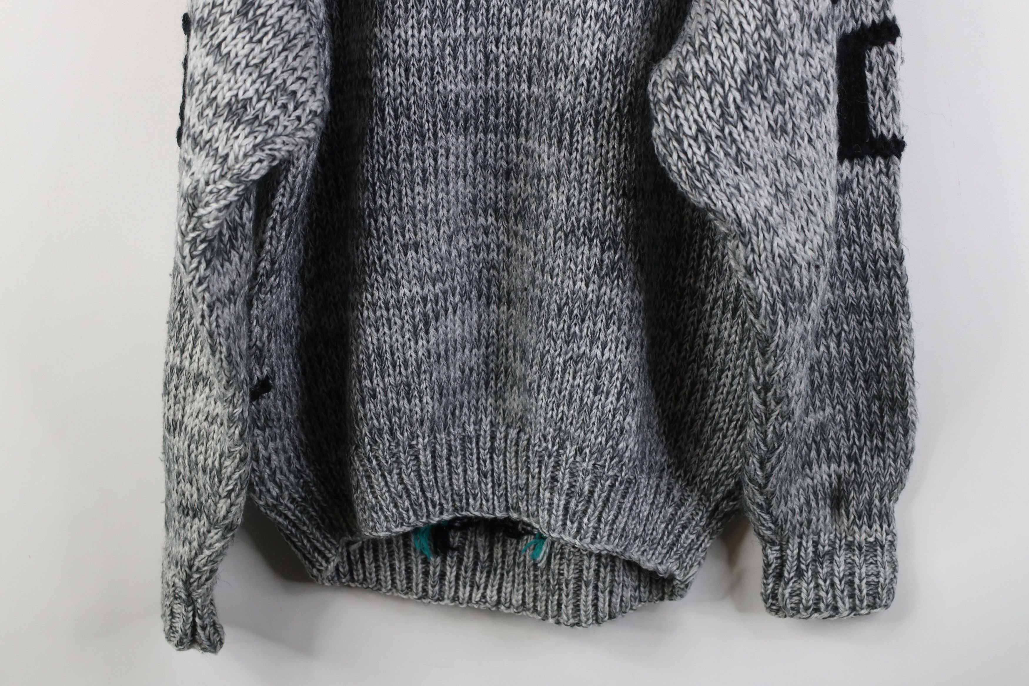 Vintage Vintage 90s Streetwear Chunky Cable Knit Crewneck Sweater Size US XL / EU 56 / 4 - 11 Thumbnail