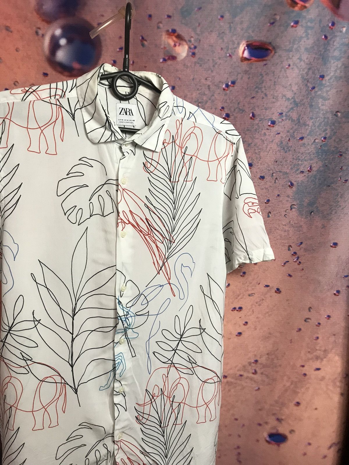 Zara Zara crazy Hawaiian art shirt Size US M / EU 48-50 / 2 - 1 Thumbnail