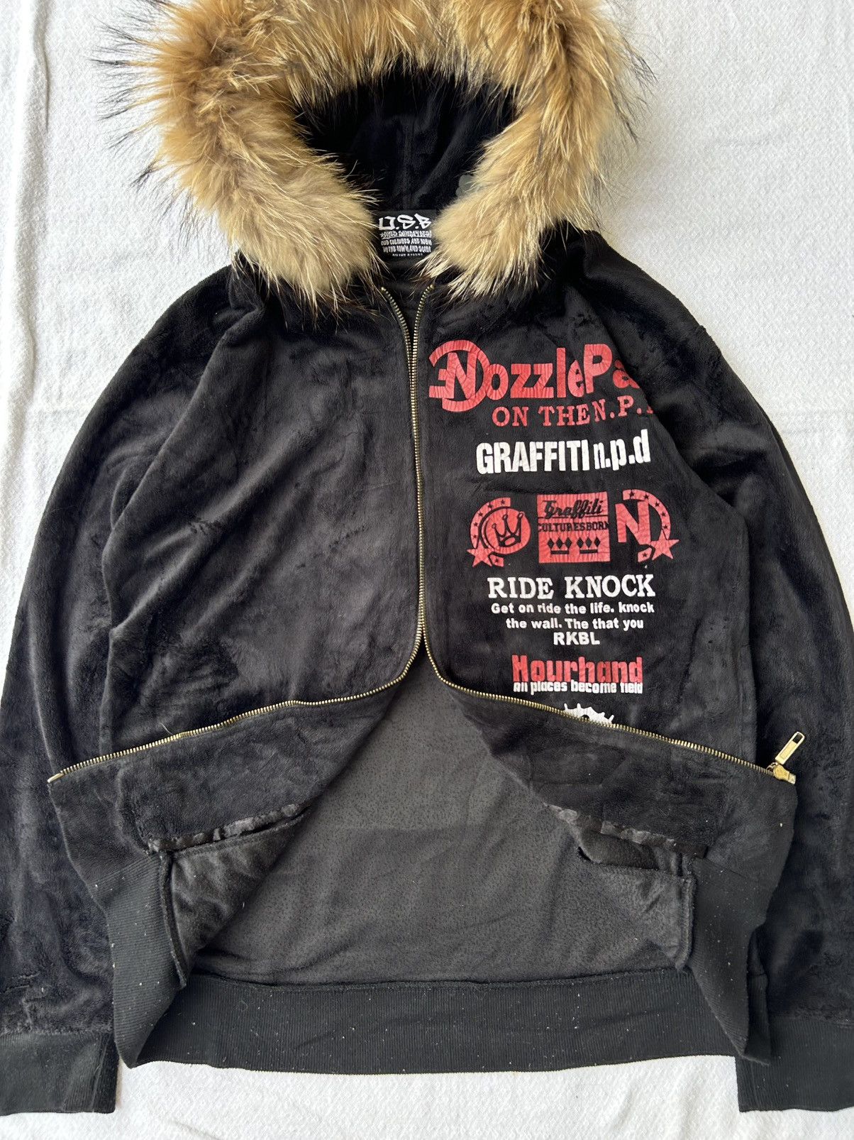 Japanese Brand One’s sunday best japan hoodie velvet ifsixwasnine lgb Size US L / EU 52-54 / 3 - 3 Thumbnail