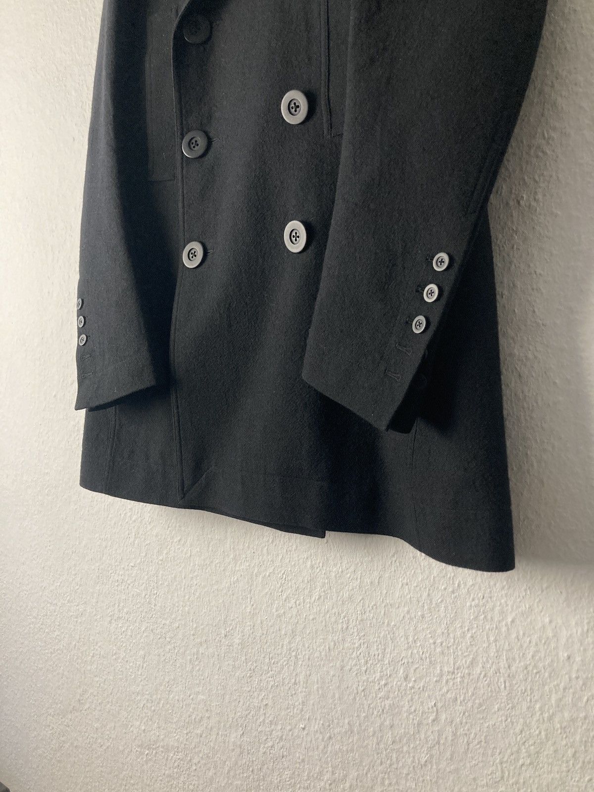 Rick Owens FW 16 "MASTODON" Double-Breasted JMF Wool Peacoat Rick Owens Size US M / EU 48-50 / 2 - 4 Thumbnail