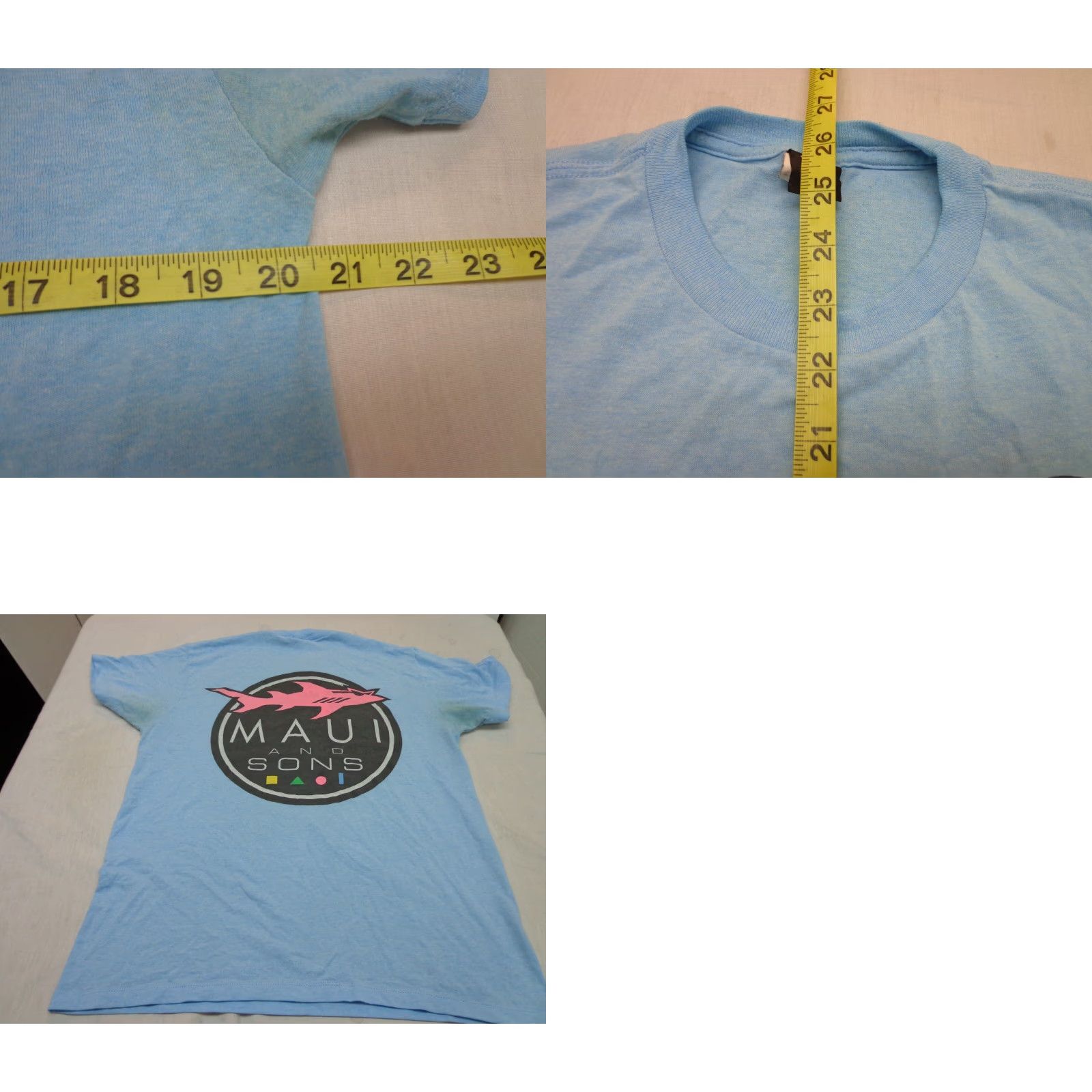 Vintage Maui and Sons T-Shirt Blue Size Medium Mens Crew Neck Short Sleeve Regular Fit Vintage: No Size US M / EU 48-50 / 2 - 8 Thumbnail