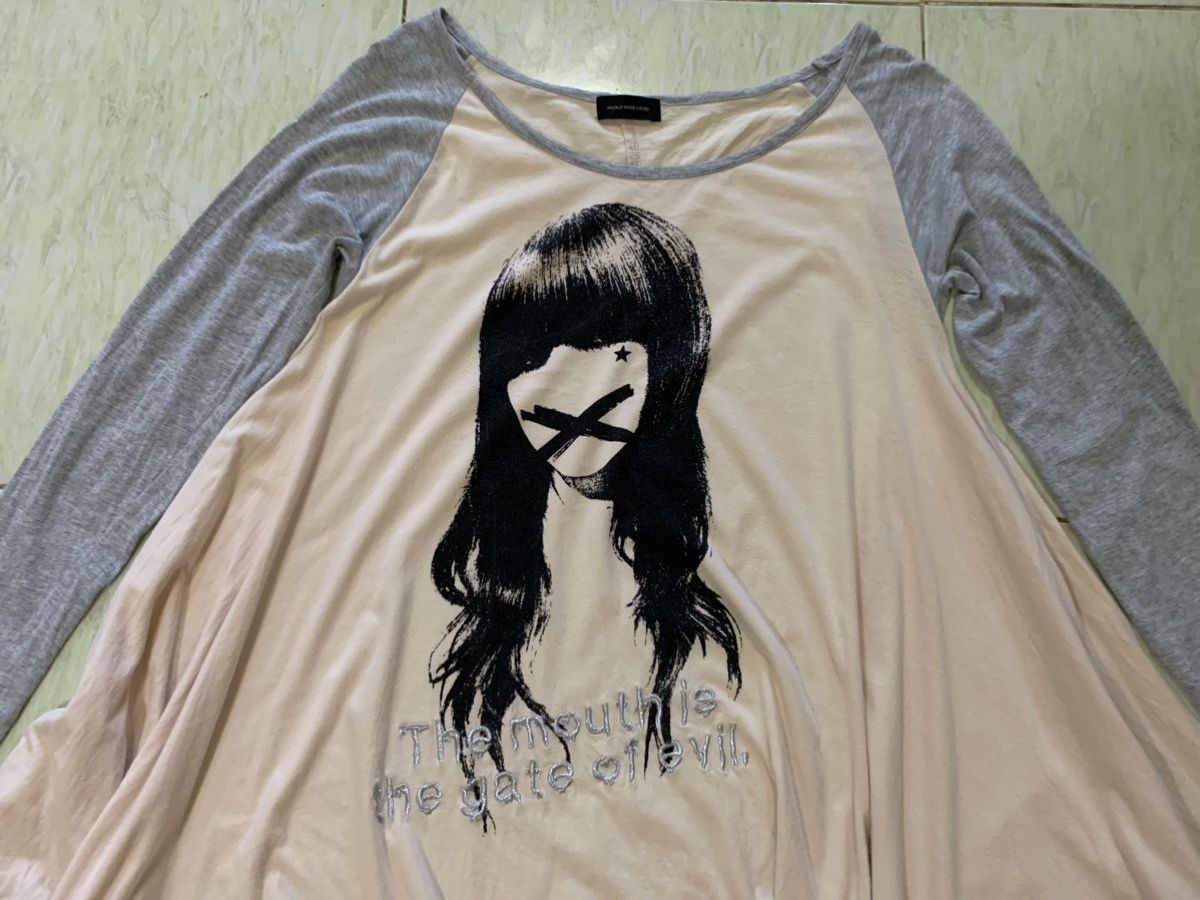 Designer WORLD WIDE LOVE JAPAN BRAND "The Mouth Is The Gate Of Evil" Size US S / EU 44-46 / 1 - 10 Thumbnail