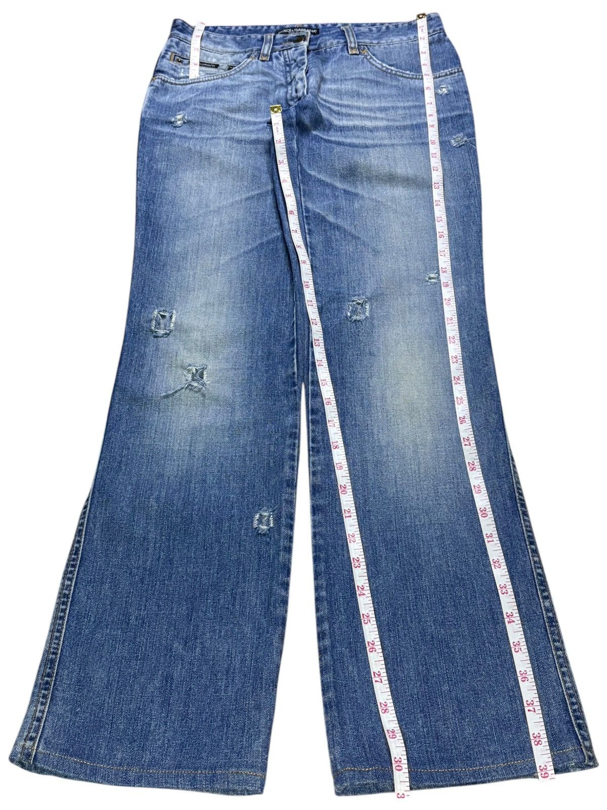 Dolce & Gabbana Vintage Dolce & Gabbana Mud Wash Bootcut Flare Jeans Size 28" / US 6 / IT 42 - 12 Thumbnail