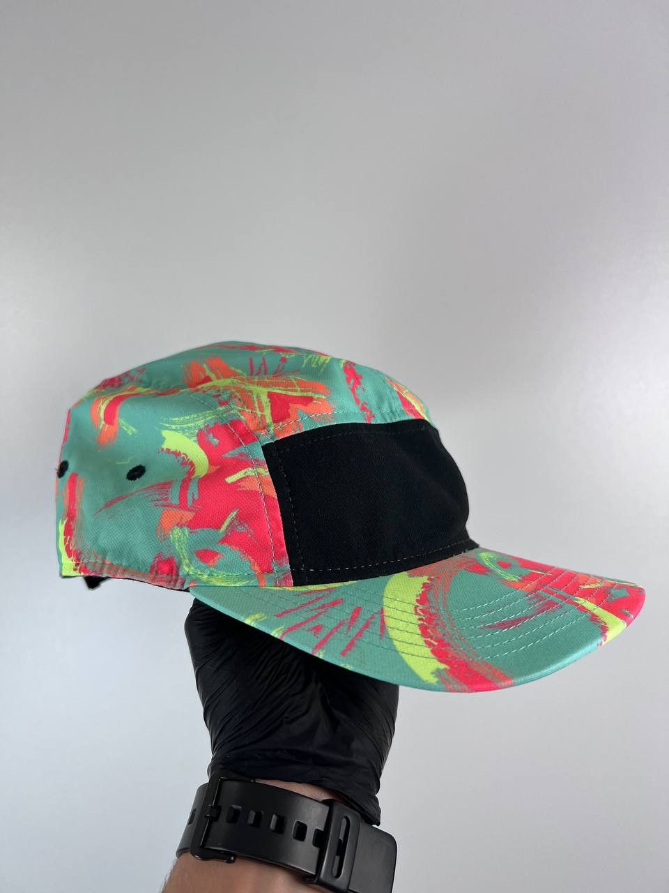 Nike Nike AW84 5 Panel Cap Multicolor Abstract Pattern ONE SIZE Size ONE SIZE - 1 Thumbnail
