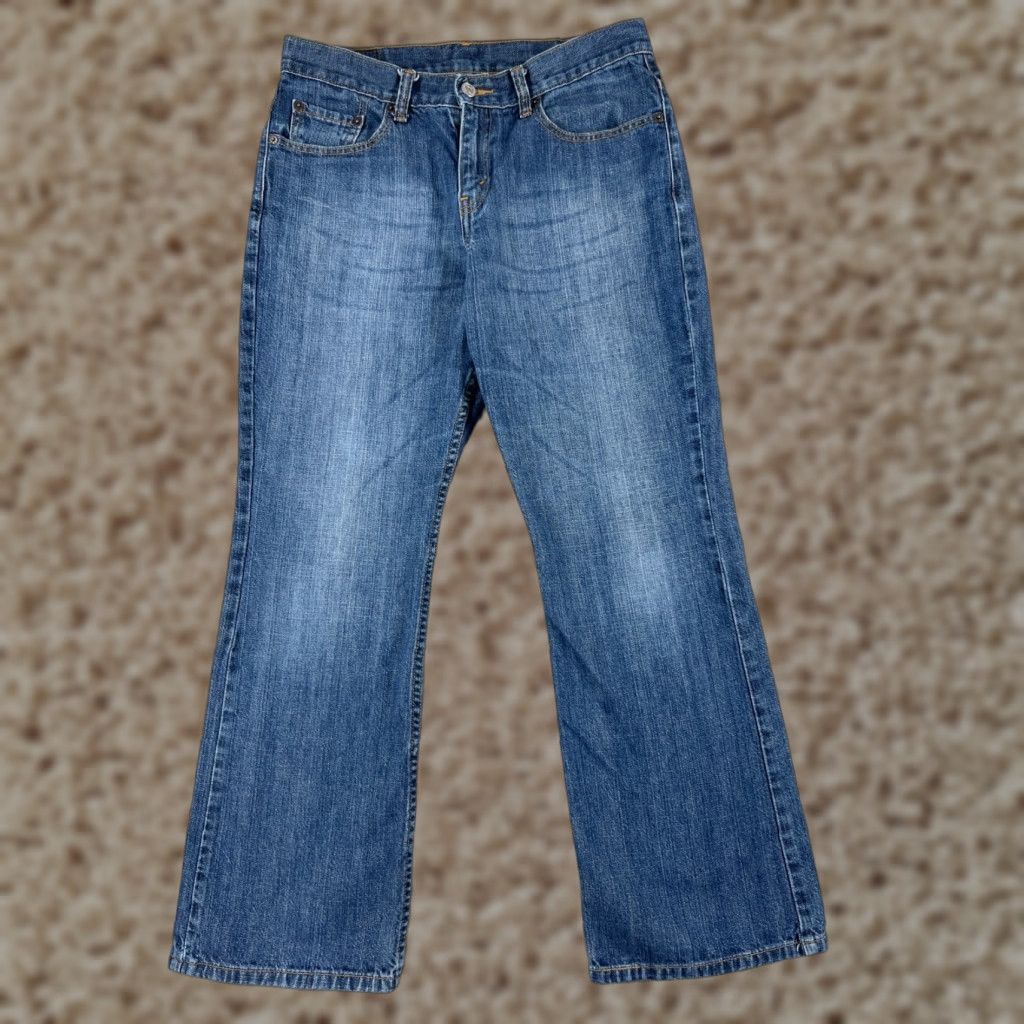 Levi's Levi's 515 Bootcut Jeans Women 10 Blue Denim Mid Rise Stretch Casual Pants Size 32" / US 10 / IT 46 - 1 Thumbnail