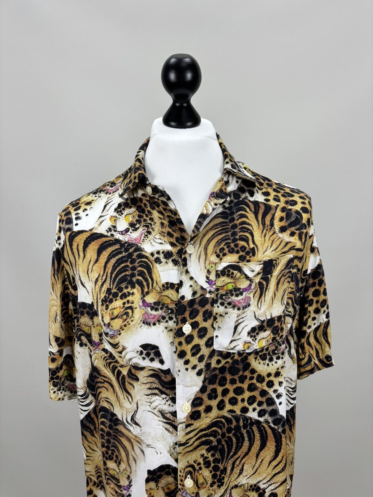 Allsaints Mens viscose shirt animal print All Saints Size M Size US M / EU 48-50 / 2 - 3 Thumbnail