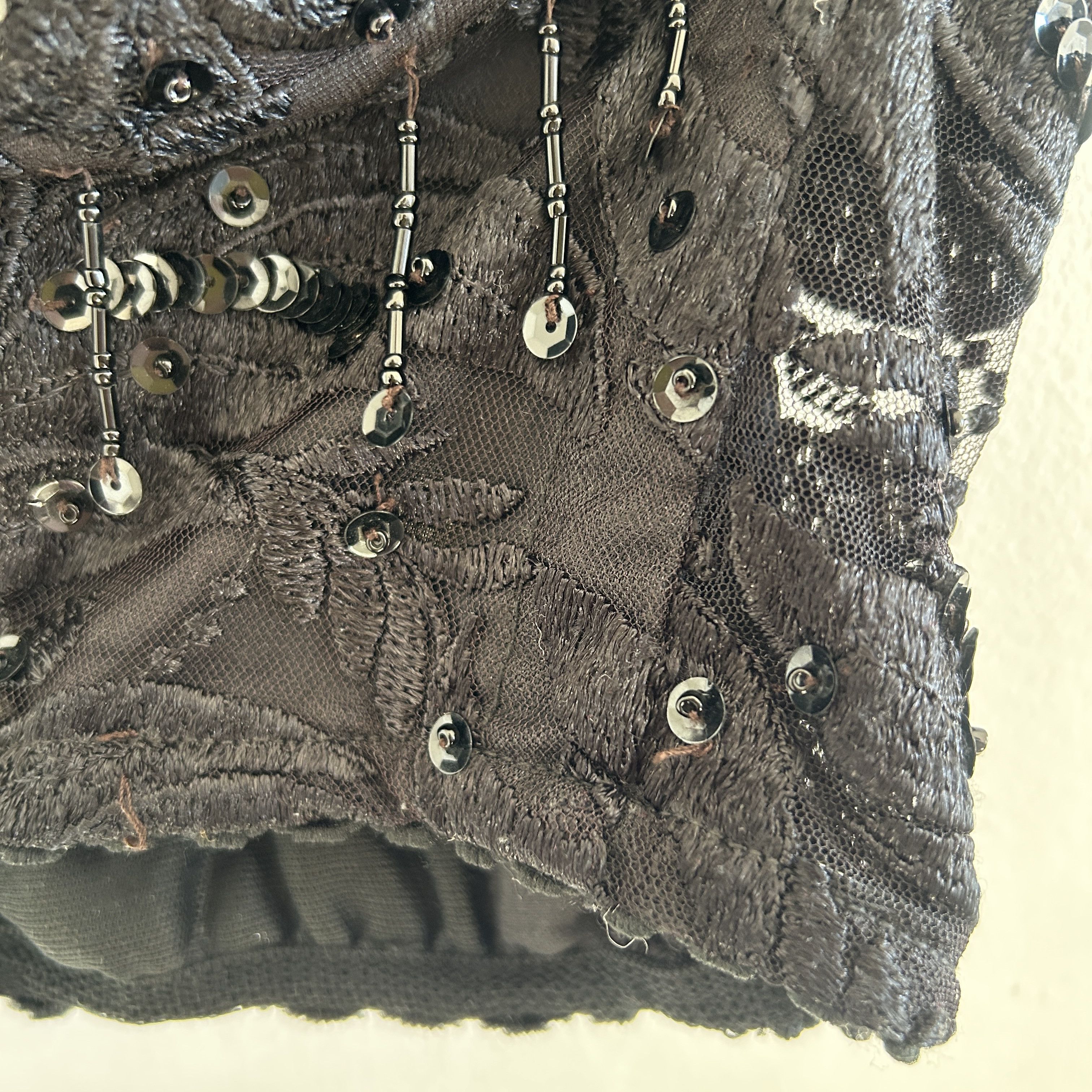 Vintage Vintage 90s Black Lace Bustier Top Size M / US 6-8 / IT 42-44 - 11 Thumbnail