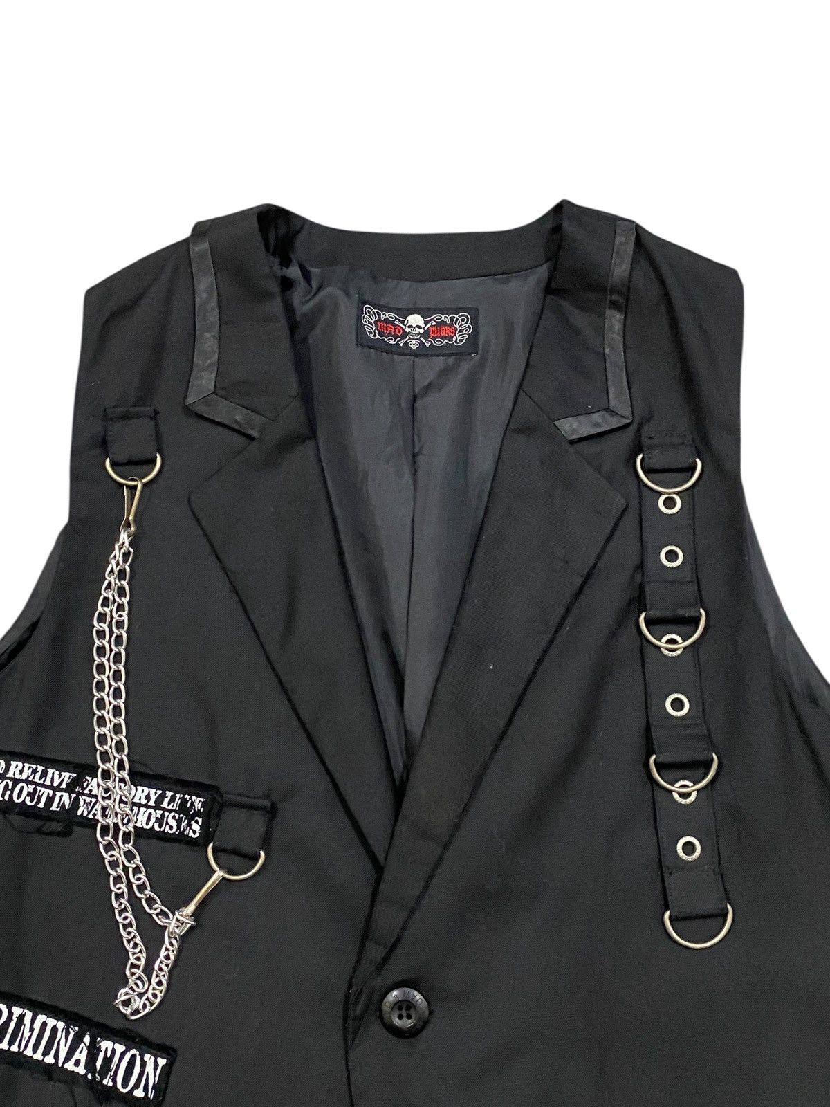 If Six Was Nine Mad Punks Japan Archive Visual Kei Bondage Skeleton Vest Size US M / EU 48-50 / 2 - 3 Thumbnail