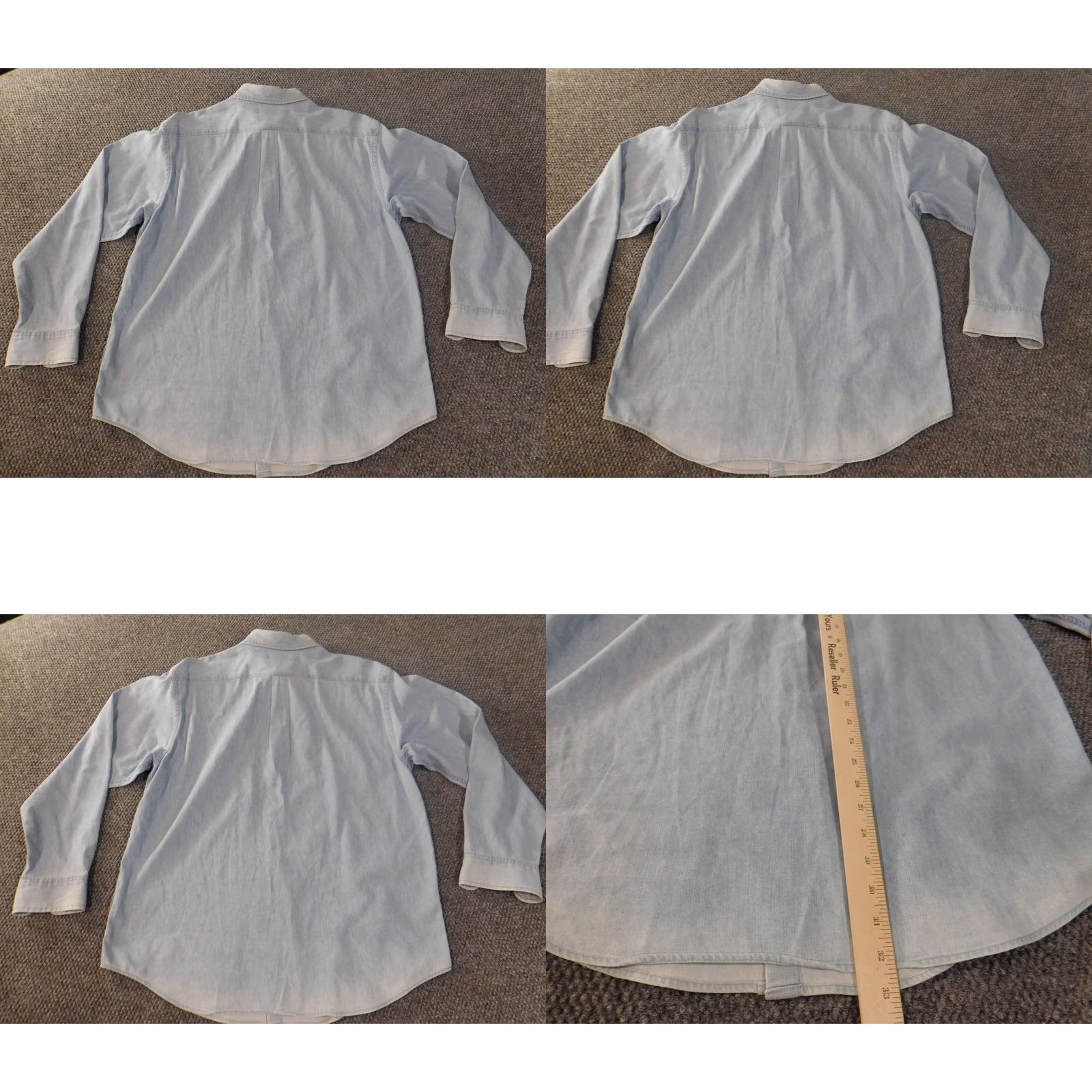 Roundtree & Yorke Roundtree & Yorke Shirt Large Denim Blue Mens Casuals Button Up Size US L / EU 52-54 / 3 - 8 Thumbnail