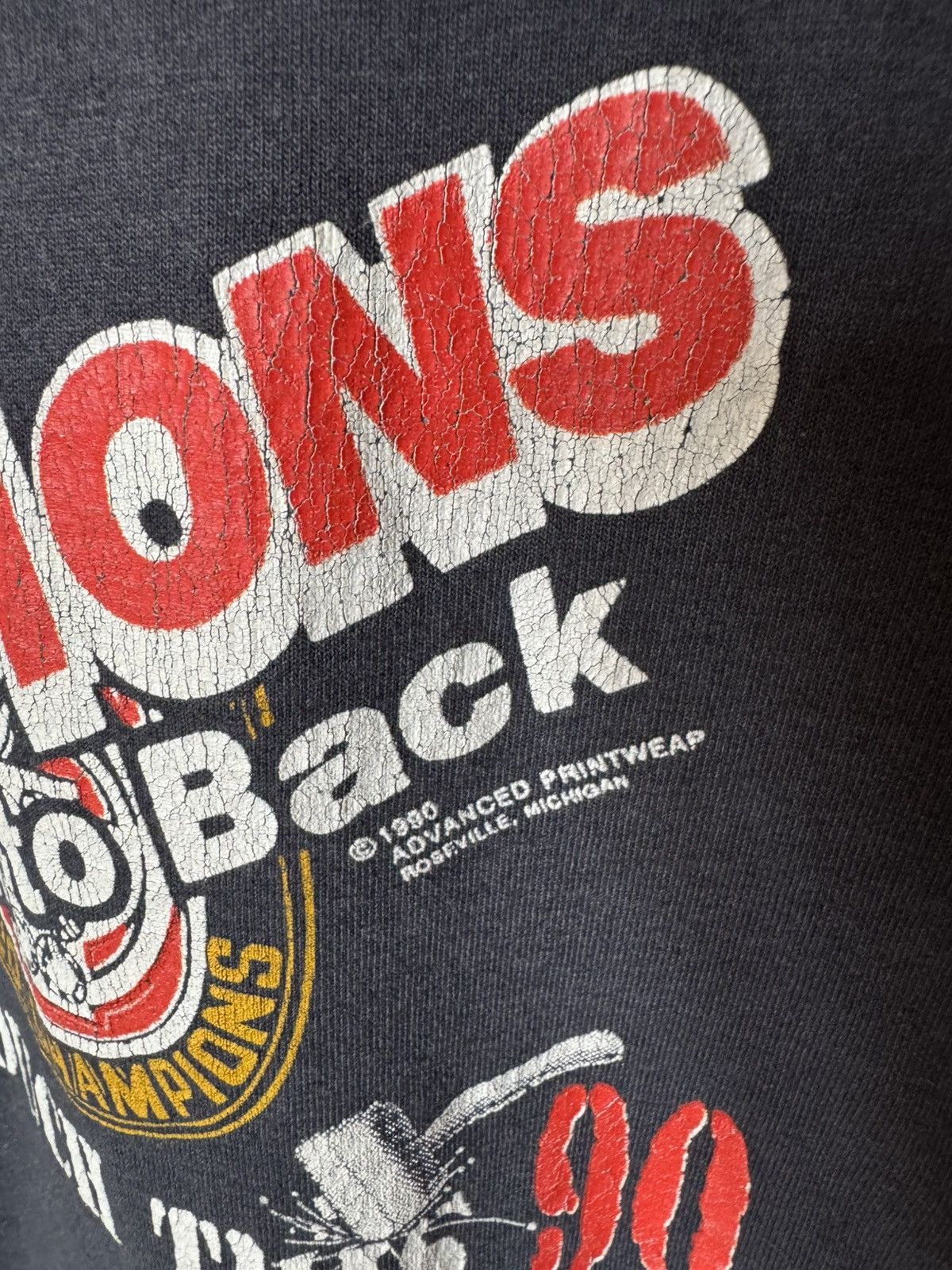 Vintage Vintage Back to Back 89’/90’ Detroit “Bad Boy” Pistons Tee Size US L / EU 52-54 / 3 - 2 Thumbnail