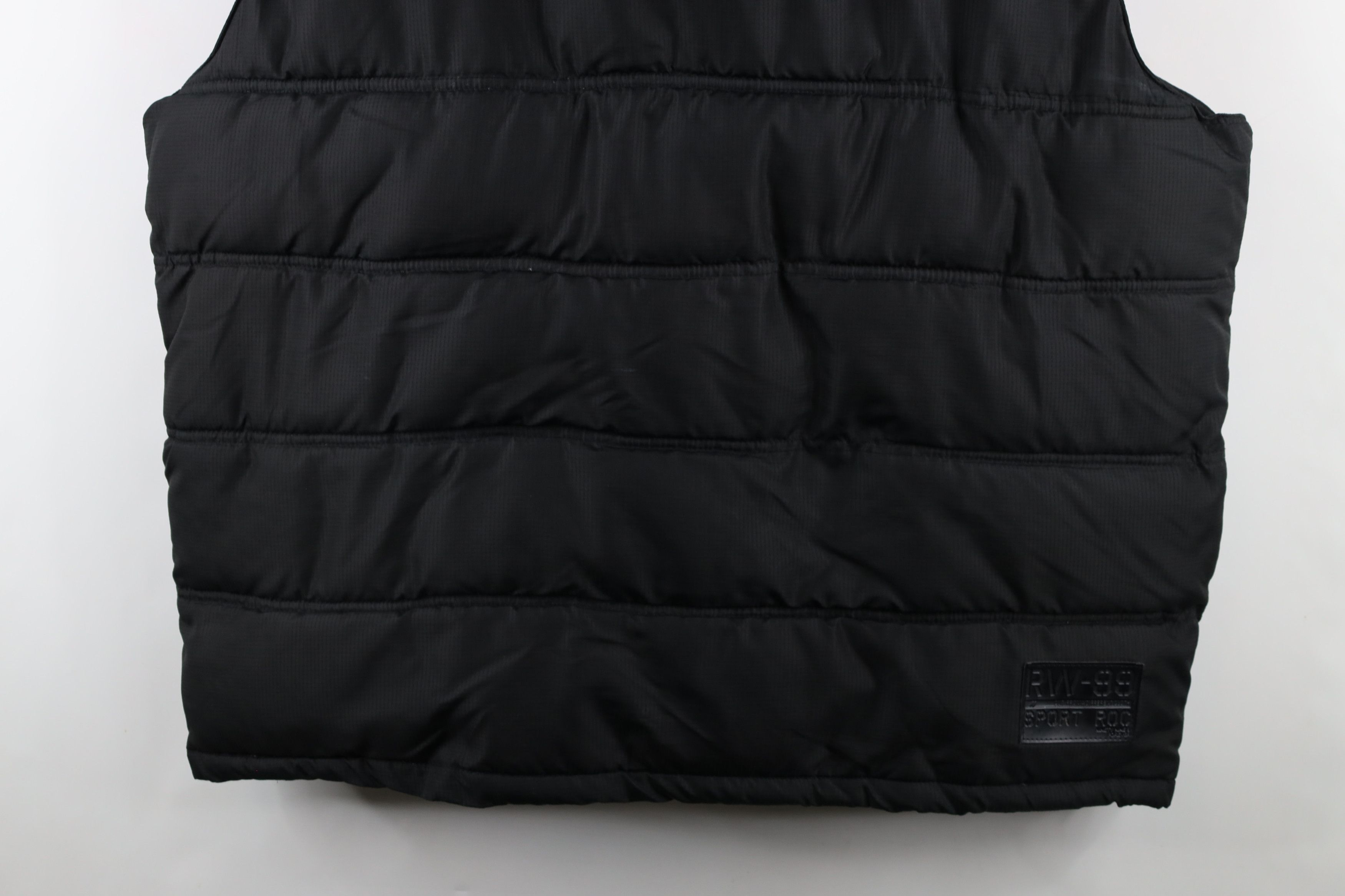 Rocawear × Vintage Vintage Rocawear Hooded Full Zip Puffer Vest Jacket Black Size US XXL / EU 58 / 5 - 19 Thumbnail