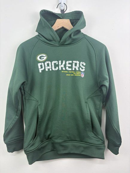 Vintage Vintage Reebok Green Bay Packers NFL Polyester Breathable Sweatshirt Hoodie Size Kids Large Size US S / EU 44-46 / 1 - 1 Thumbnail