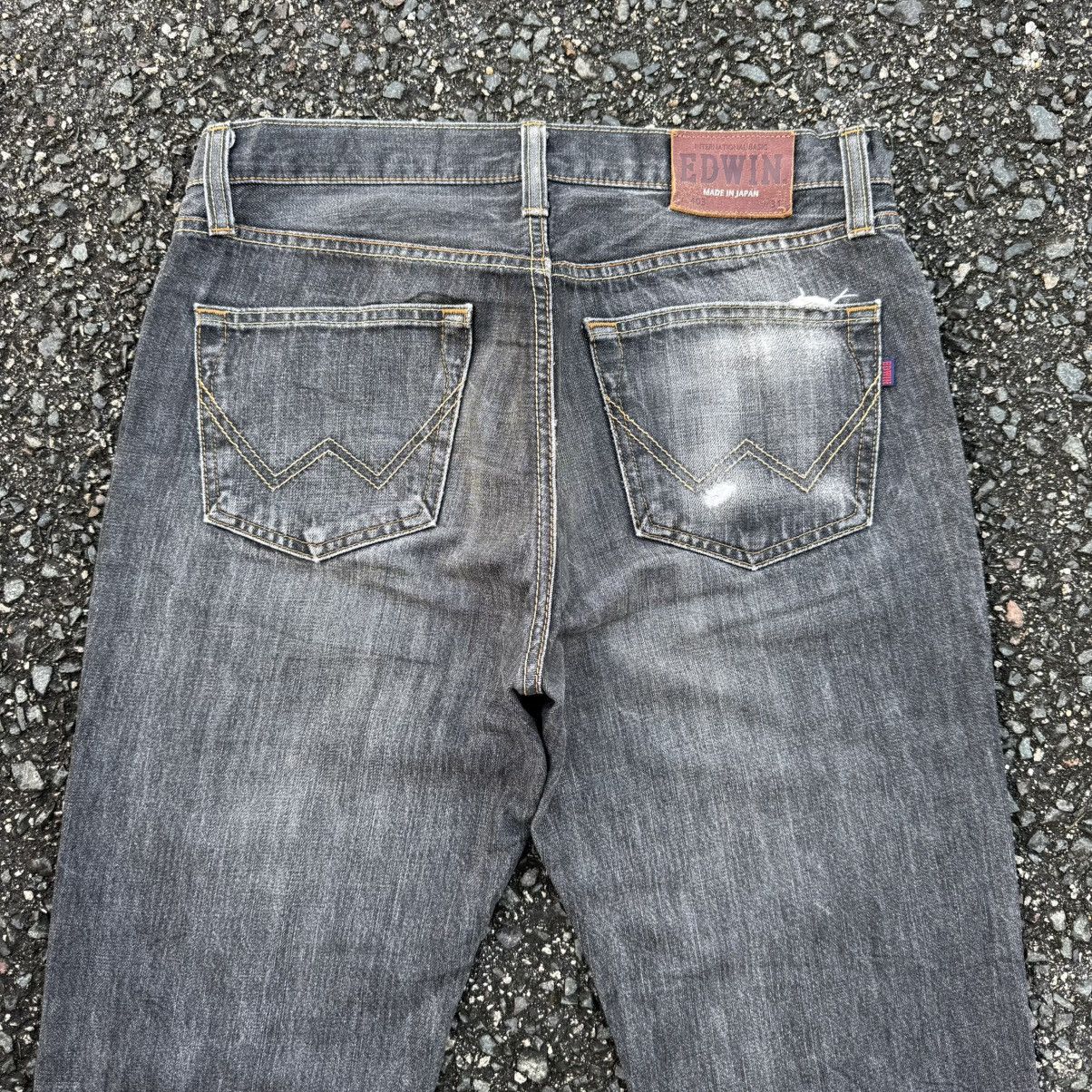 Edwin W33 VINTAGE EDWIN DENIM RIPPEP BLACK JEANS PANTS Size US 33 - 13 Thumbnail