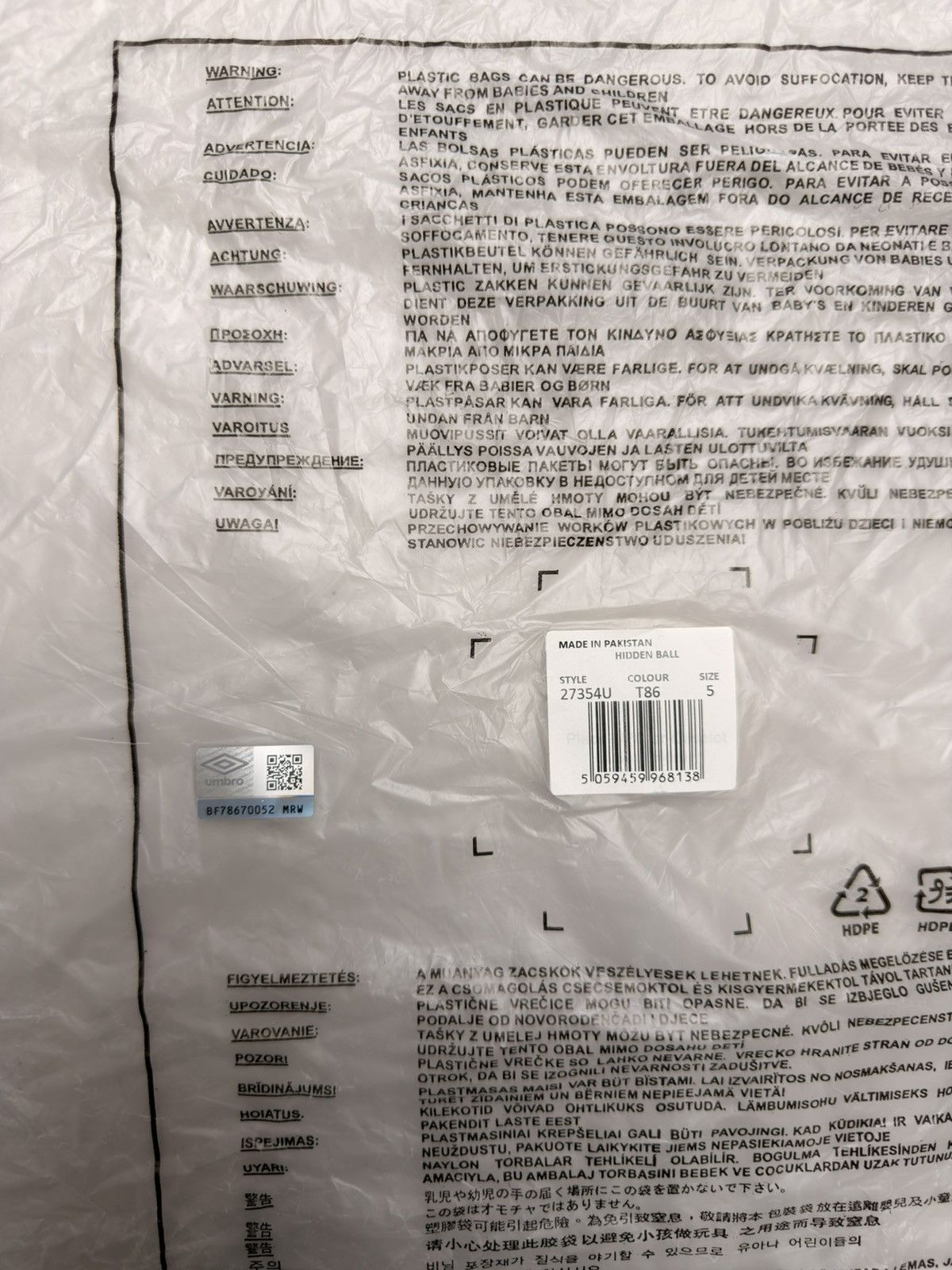 HIDDEN HIDDEN NY X UMBRO soccer ball Size ONE SIZE - 5 Thumbnail