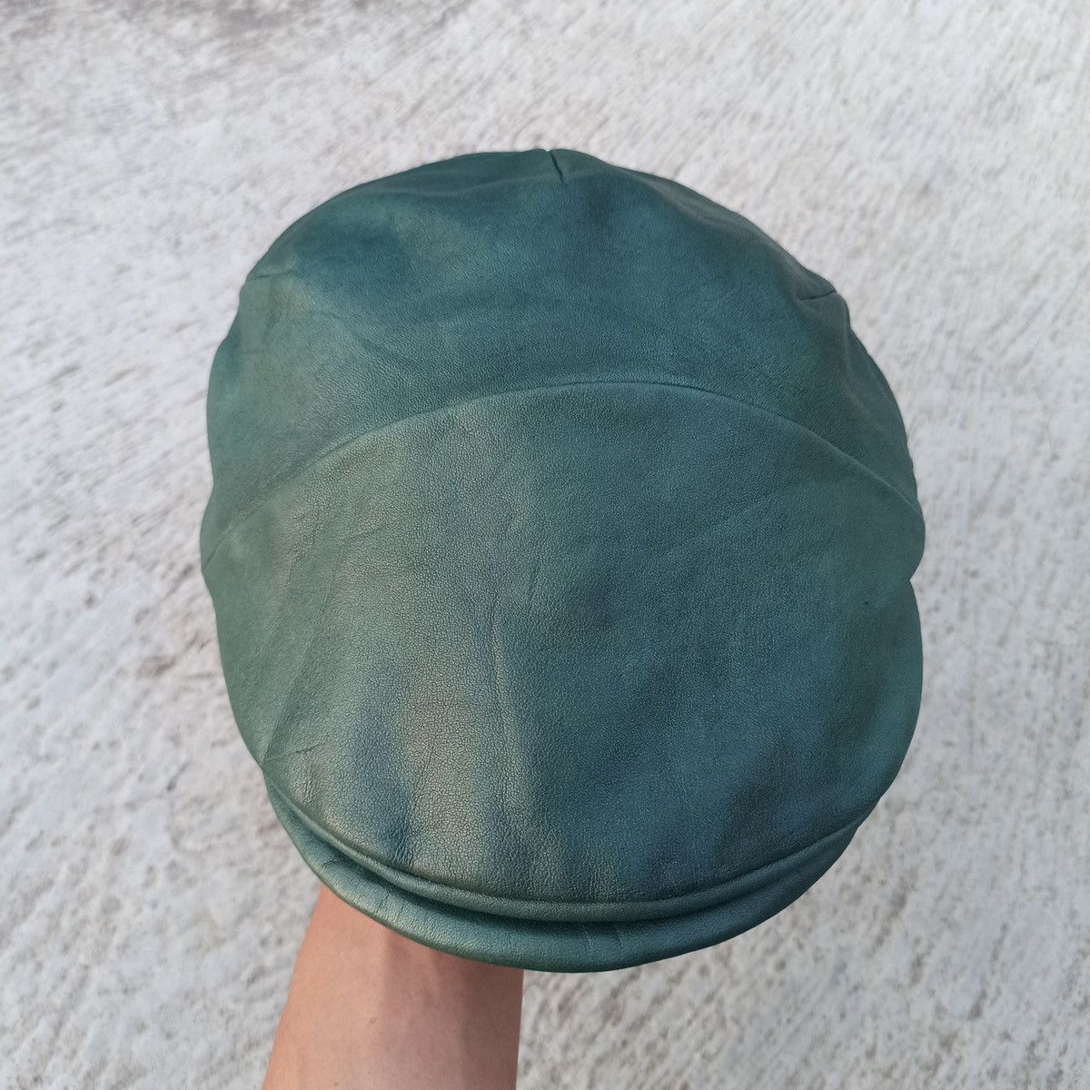CA4LA × Leather Leather. Forest green flatcap by CA4LA Size 34 - 10 Thumbnail