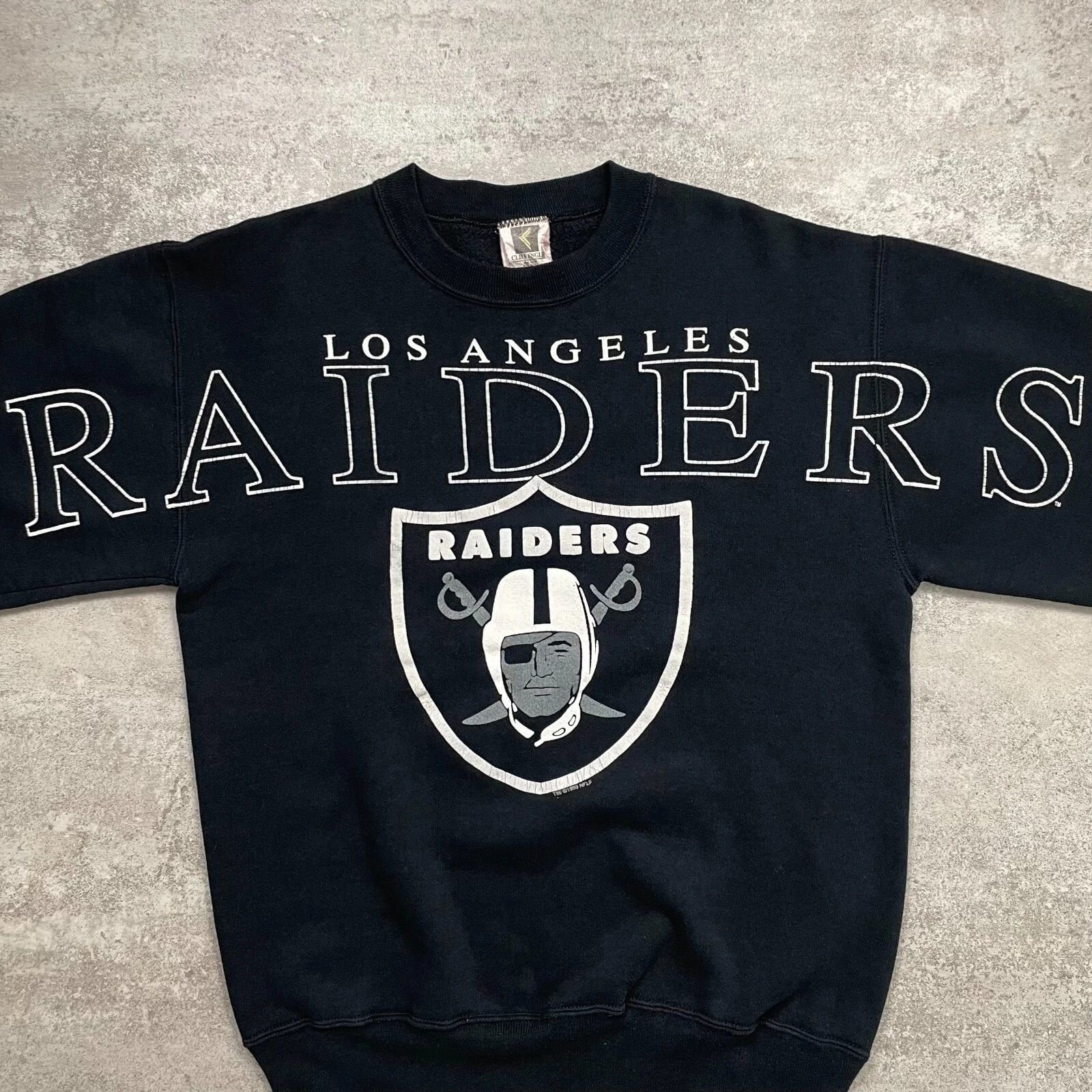 NFL × Vintage LOS ANGELES RAIDERS CLIFF ENGLE SWEATSHIRT SPELL OUT OSFM Size US M / EU 48-50 / 2 - 2 Thumbnail