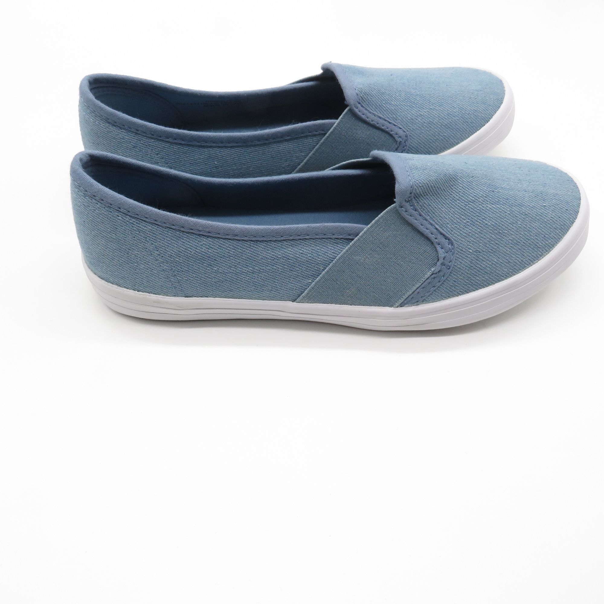 Other Evans Womens Slip-On Denim Sneakers Size 6EEE Blue Casual Sh Size US 6 / IT 36 - 4 Thumbnail