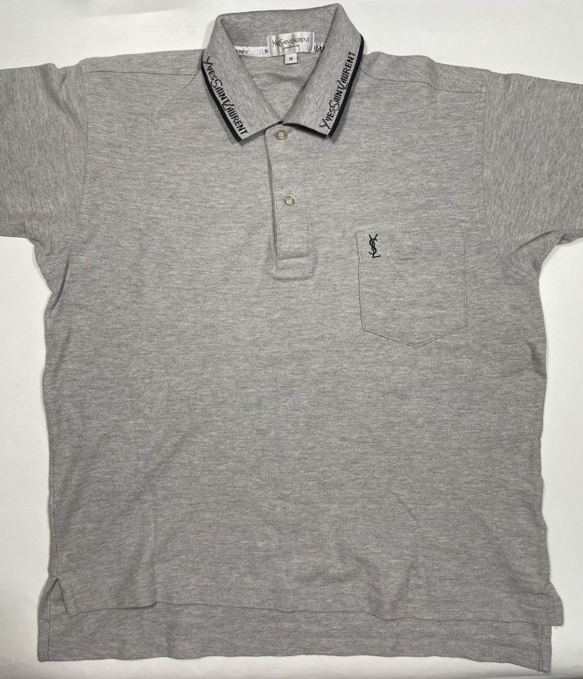Yves Saint Laurent Vintage Yves Saint Laurent Polo shirt embroidery Size US M / EU 48-50 / 2 - 2 Thumbnail