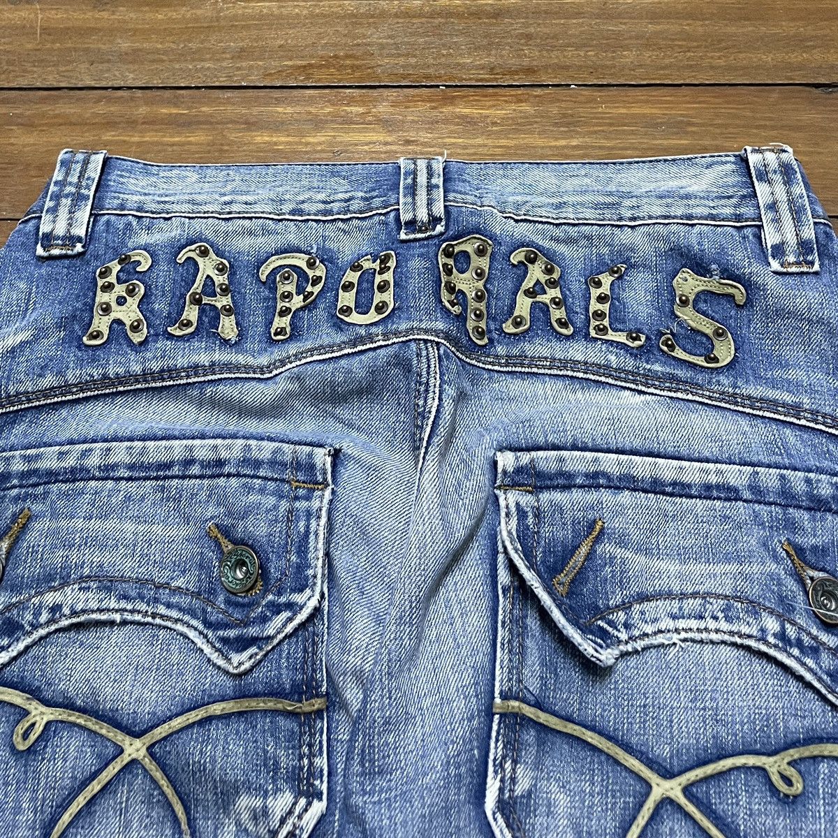 Japanese Brand × Vintage Very Rare Vintage Japanese Brand Karopals Flared Jeans 2000s Size US 28 / EU 44 - 4 Thumbnail