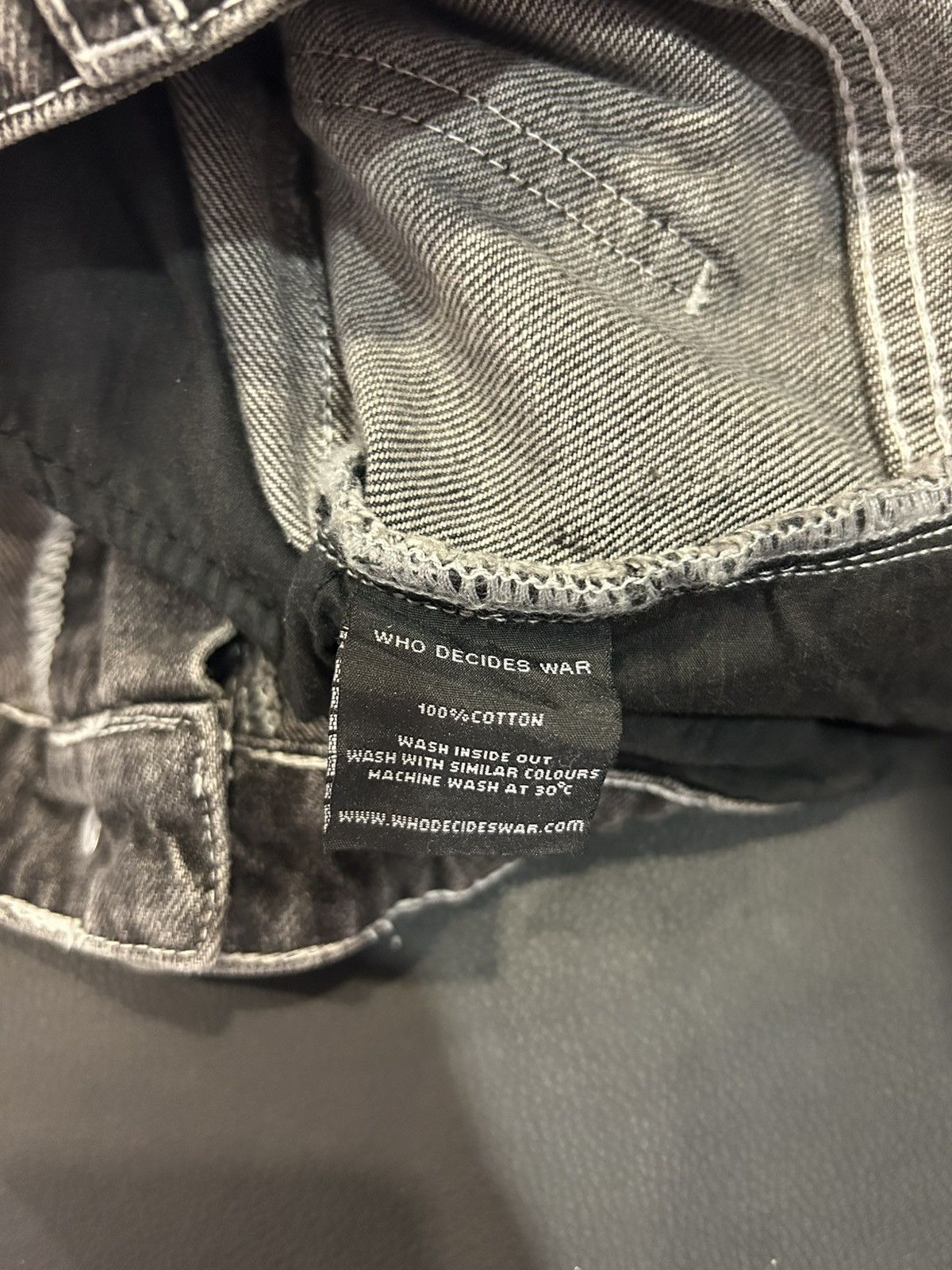 Who Decides War Who Decides War Motif Patched Denim Jeans Size US 34 / EU 50 - 7 Thumbnail