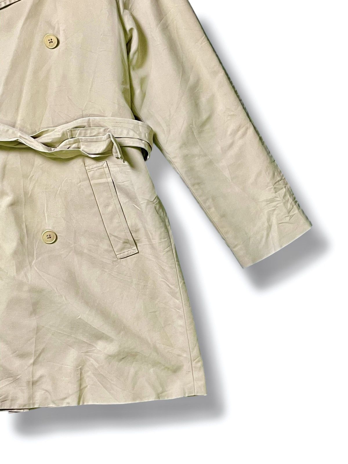 Ralph Lauren × Ralph Lauren Black Label × Vintage Ralph Lauren Double Breasted Twill Trench Coat (47) Size US XS / EU 42 / 0 - 6 Thumbnail