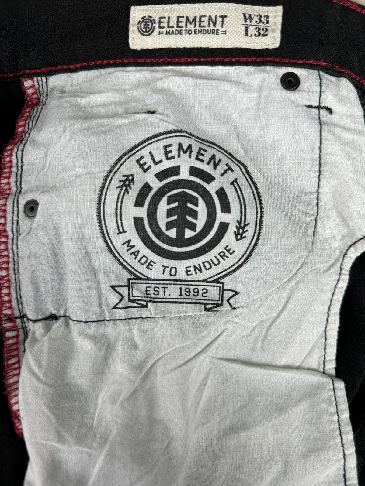 Element Element 33x32 Boom Black Slim Fit Denim Skate Pants Size US 33 - 16 Thumbnail