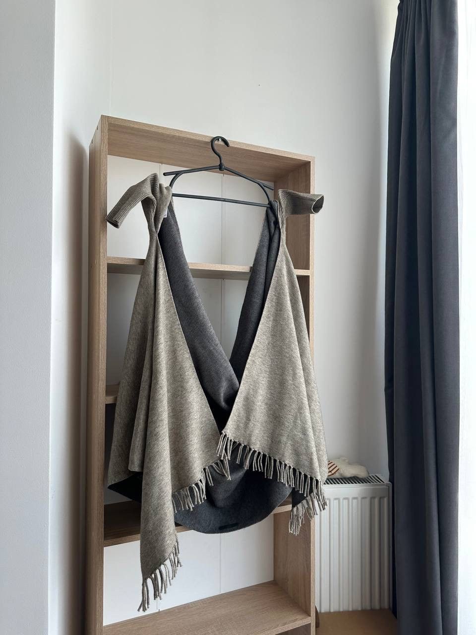 SERAPHIN × Vintage Vintage Poncho Cardigan Seraphin Gray Size US L / EU 52-54 / 3 - 4 Thumbnail