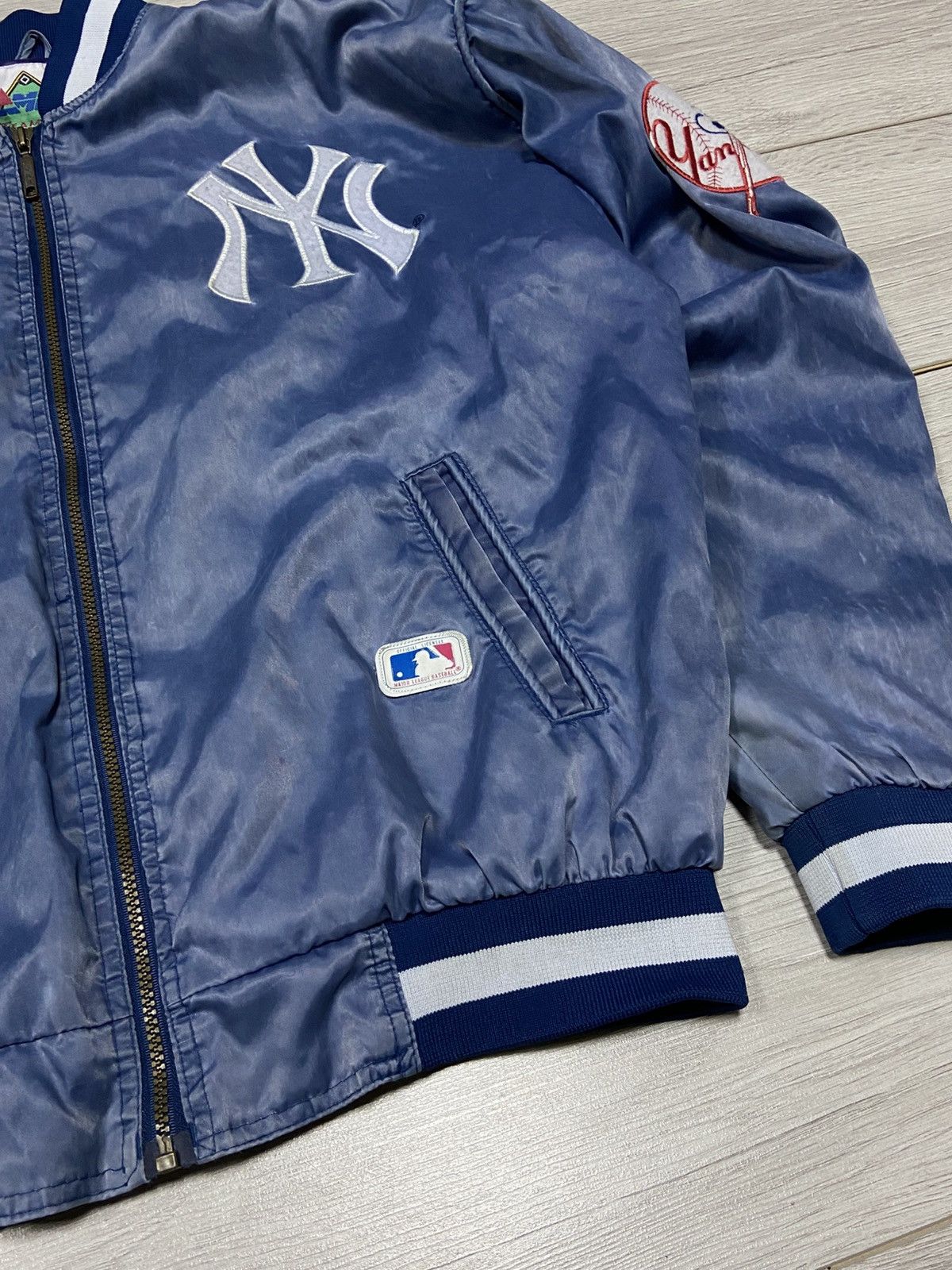 MLB Yankees vintage baseball bomber varsity buttons Size US L / EU 52-54 / 3 - 10 Thumbnail