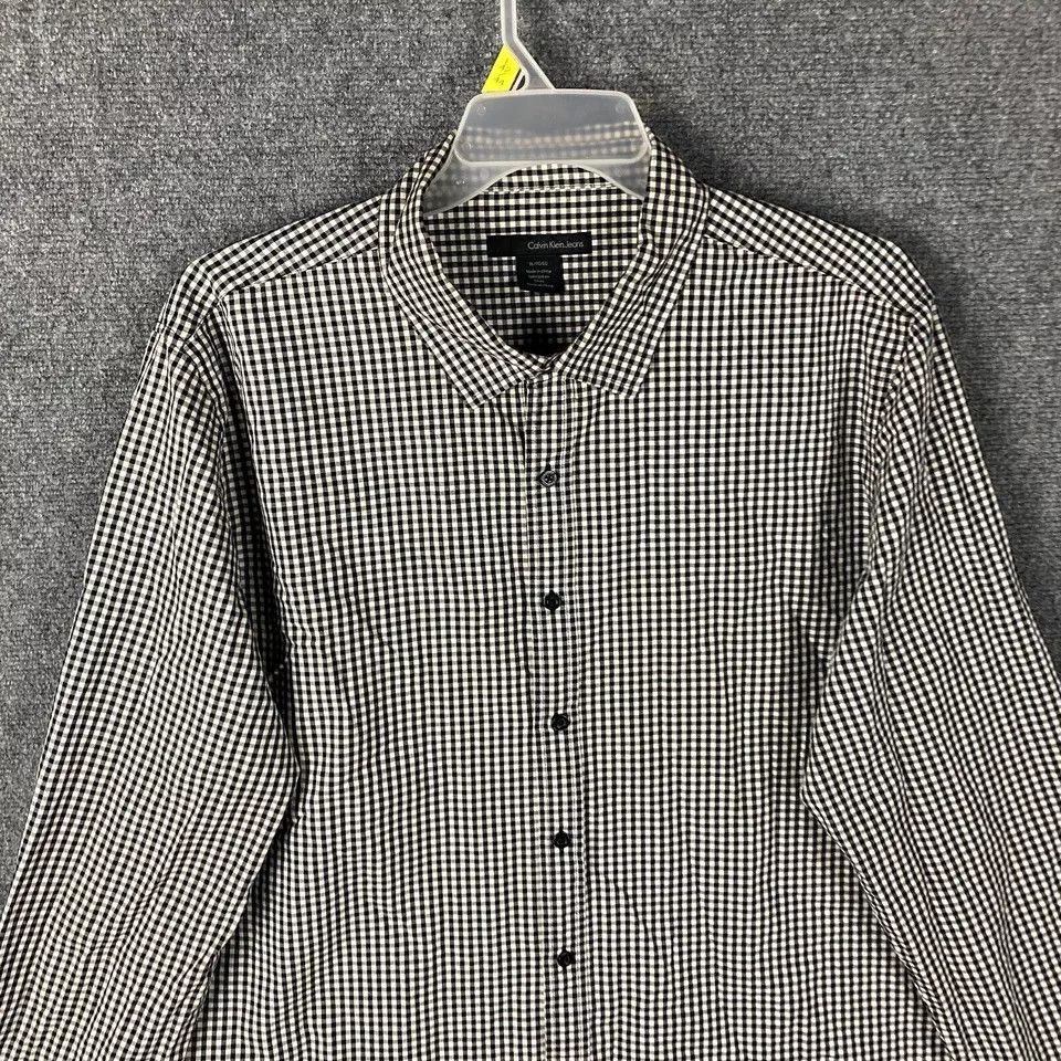 Calvin Klein Calvin Klein Button Up Shirt Men's XL Long Sleeve Adults Size US XL / EU 56 / 4 - 2 Thumbnail