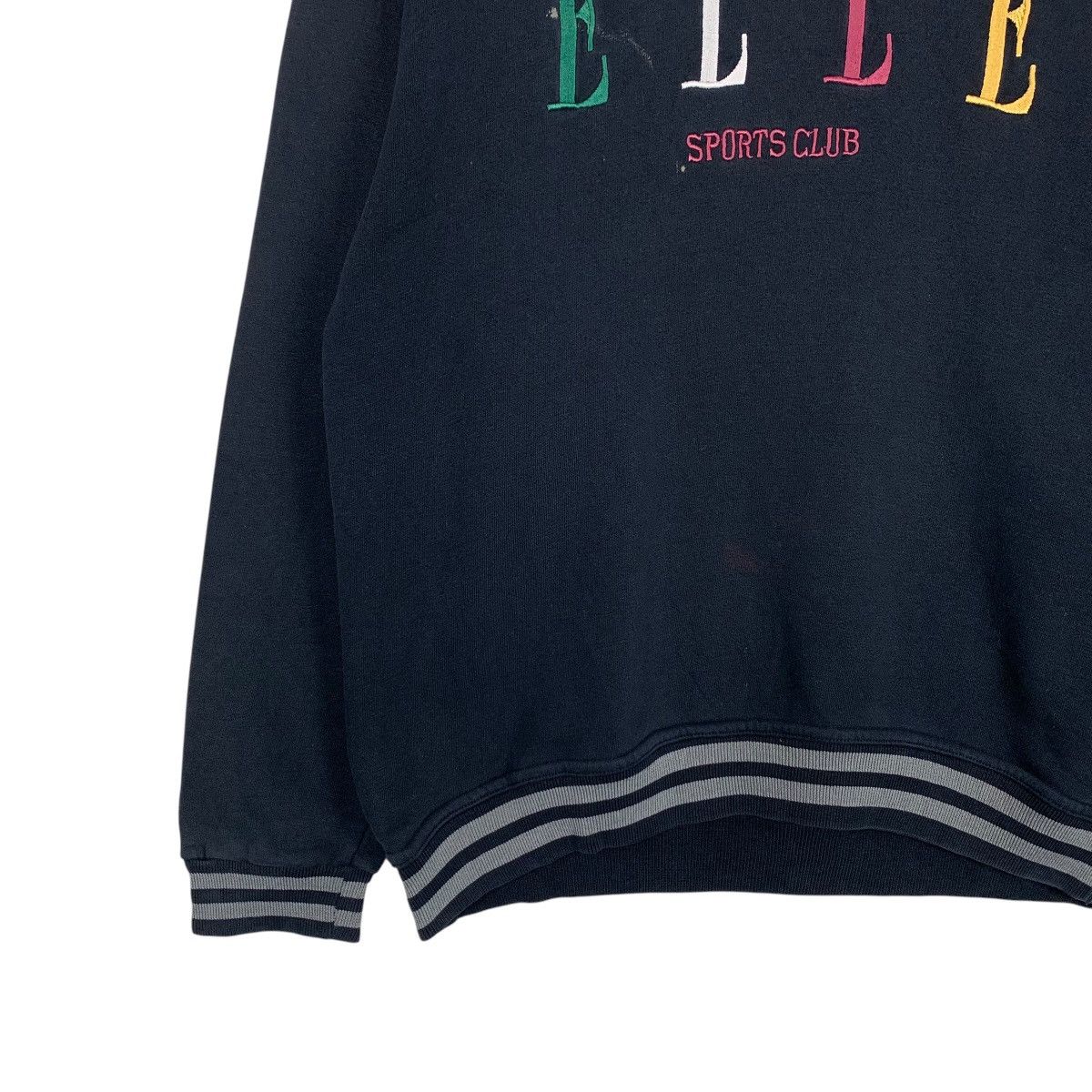 Japanese Brand ELLE Sport Club Embroidery Big Logo Sweatshirt #1878-C82 Size US M / EU 48-50 / 2 - 3 Thumbnail