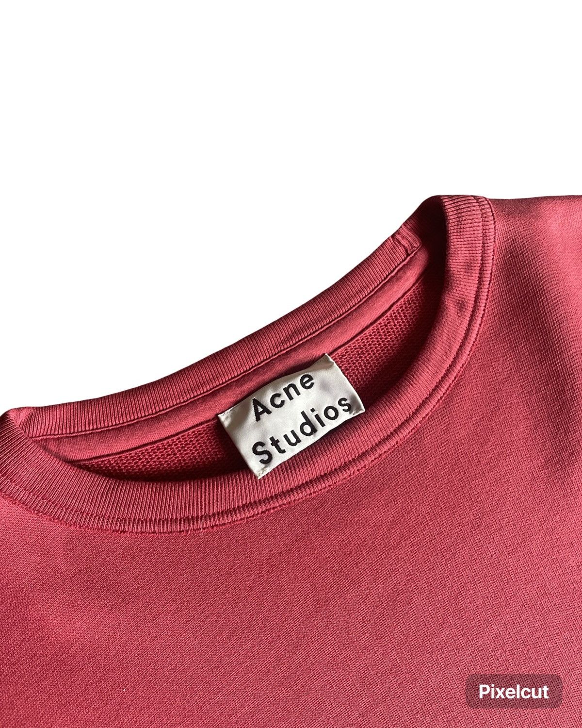 Acne Studios Acne Studios Red Washed Sweatshirt Size US M / EU 48-50 / 2 - 1 Thumbnail