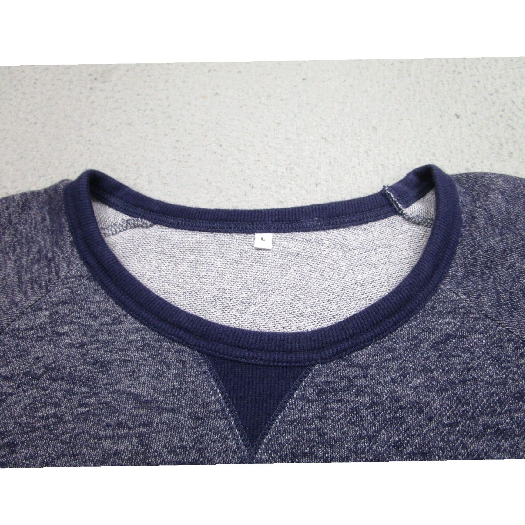 Muji MUJI Womens Sweater Large Blue Sleeveless Terry Fleece Crewneck Sweatshirt Size L / US 10 / IT 46 - 3 Thumbnail