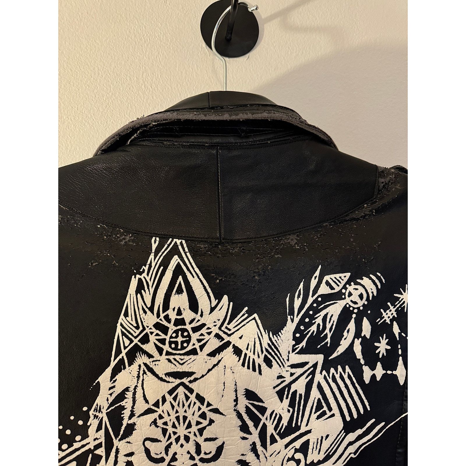 Comme des Garcons CDG Homme Plus AW15 Wolf Decal Faux Leather Biker Jacket Size US L / EU 52-54 / 3 - 7 Thumbnail