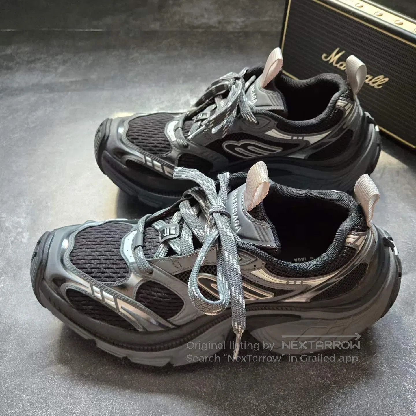 Balenciaga Balenciaga Tyrex Sneaker Black Red Grey Size 9 | Grailed