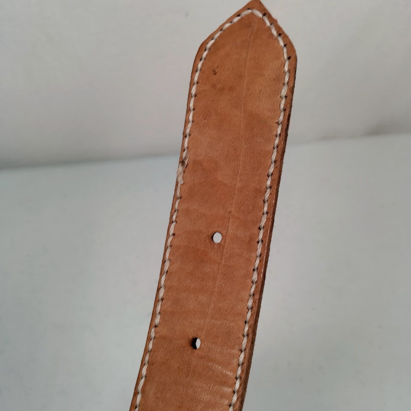 Vintage VINTAGE Belt Size 30 Leather Brown Embroidered 1 3/8" Adjustable Women Bohemian Tribal Artsy Ethnic Hippie Size ONE SIZE - 7 Thumbnail