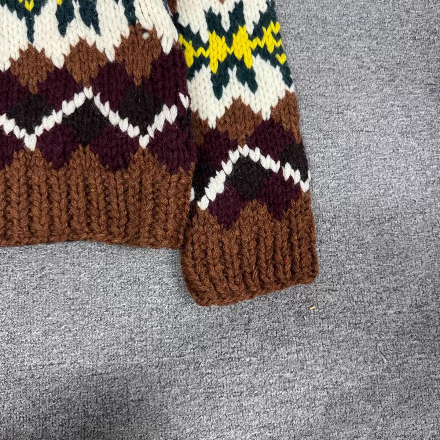 Celine Celine Fair Isle jacquard short knit sweater M 99 new Size US M / EU 48-50 / 2 - 3 Thumbnail