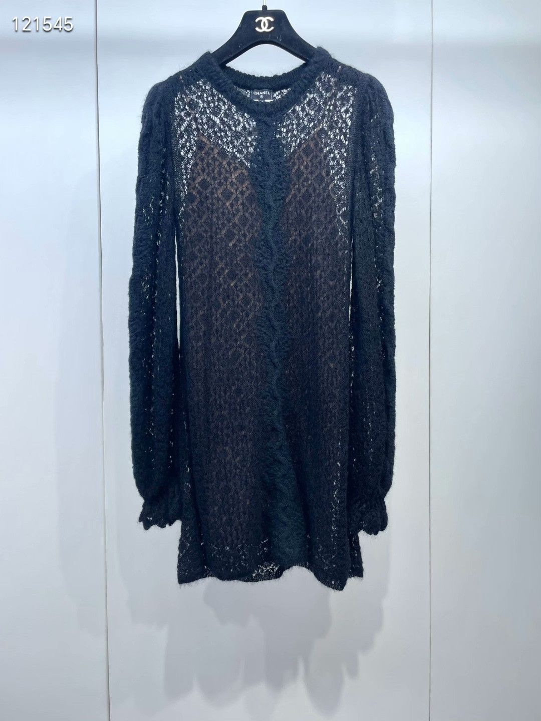 Chanel Chanel 23K Black Crochet Lantern Dress Size XXS / US 00 / IT 34 - 1 Thumbnail