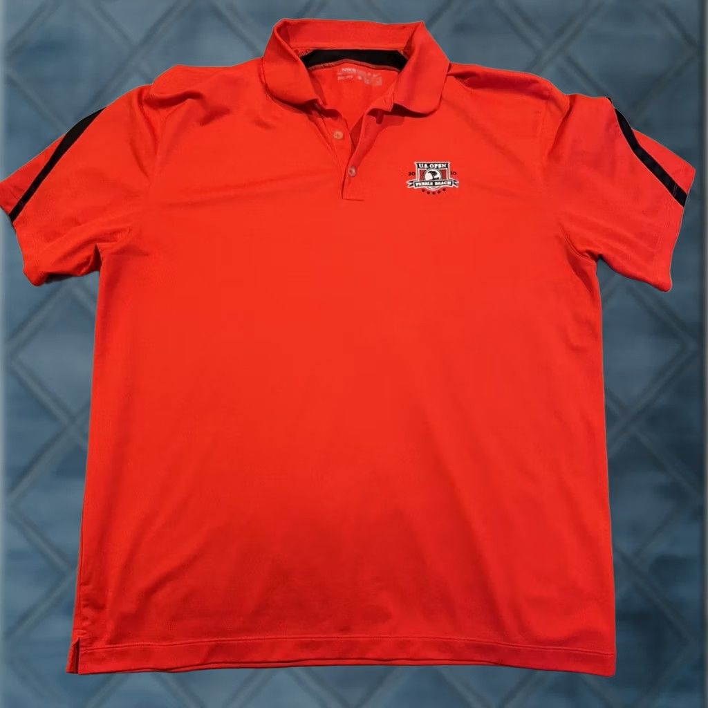 Nike Nike Dri-Fit Golf Polo Men's XL Embroidered - Red - 2010 US Open - Pebble Beach - Short Sleeve, Breathable, Moisture Wicking, Quick Dry Size US XL / EU 56 / 4 - 1 Thumbnail