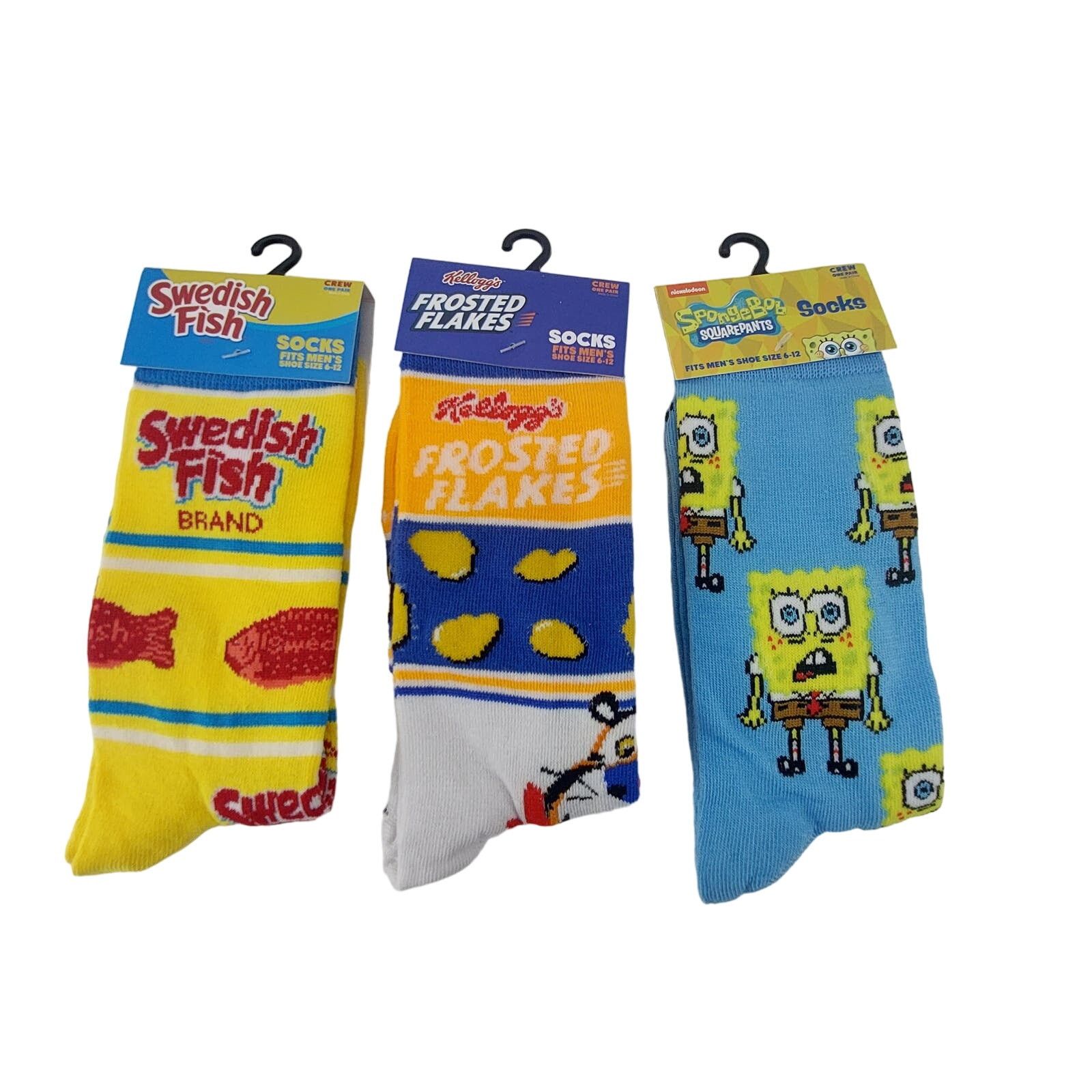 Other Set of 3 Designer Socks Sponge Bob Frosted Flakes Swedish Size ONE SIZE - 1 Thumbnail
