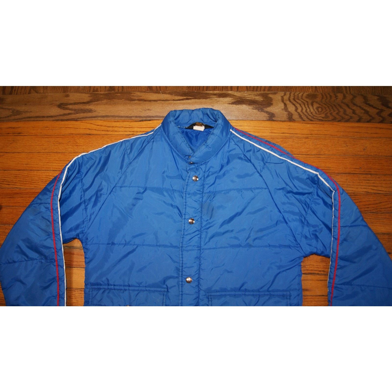 Swingster VTG 80s SWINGSTER Blue Puffer Jacket M USA Size US M / EU 48-50 / 2 - 2 Thumbnail