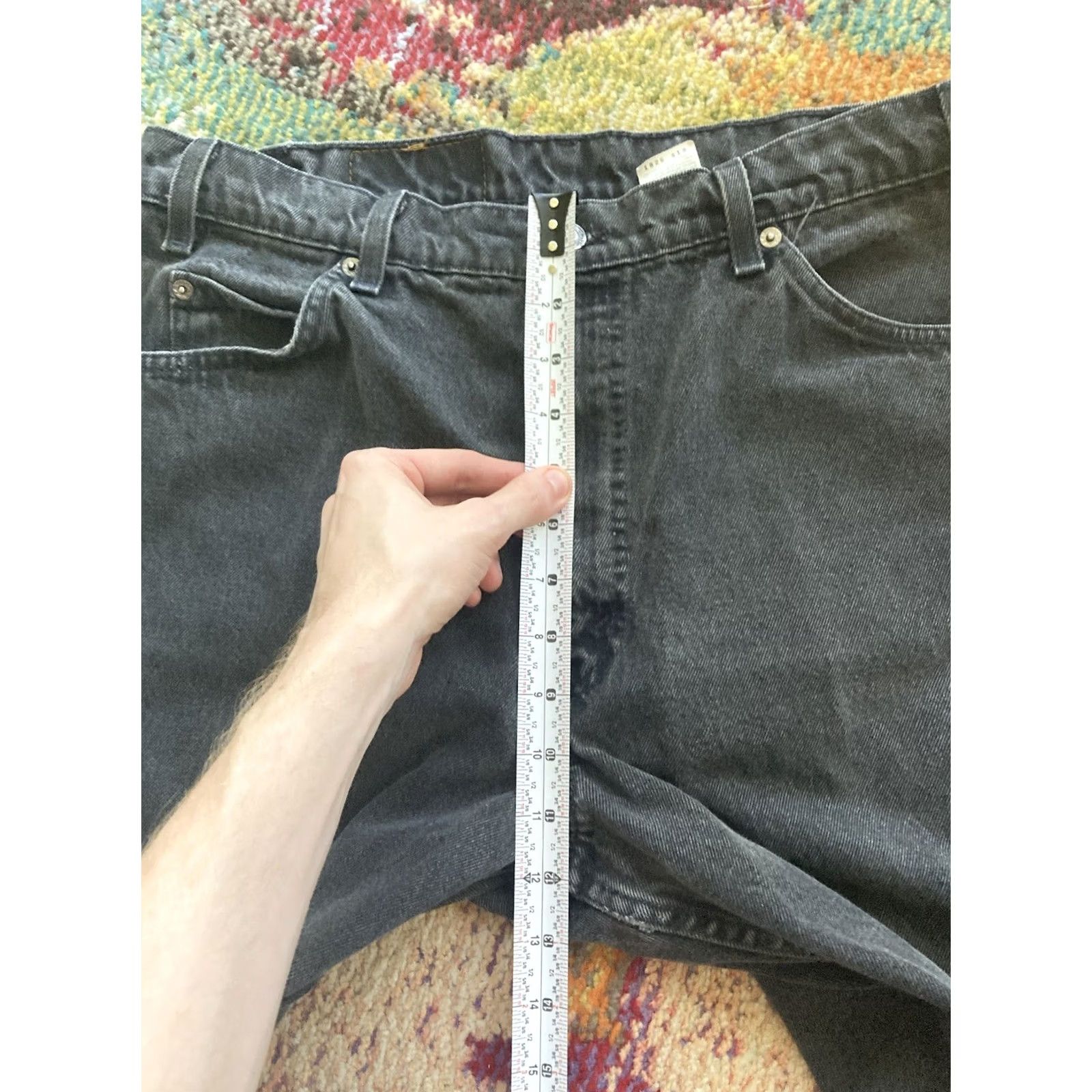 Levi's VINTAGE Levi's 550 Jeans Mens 36x30 Black Orange Tab USA Made 90s 33x29 Relaxed Denim 5-Pocket Size US 36 / EU 52 - 5 Thumbnail