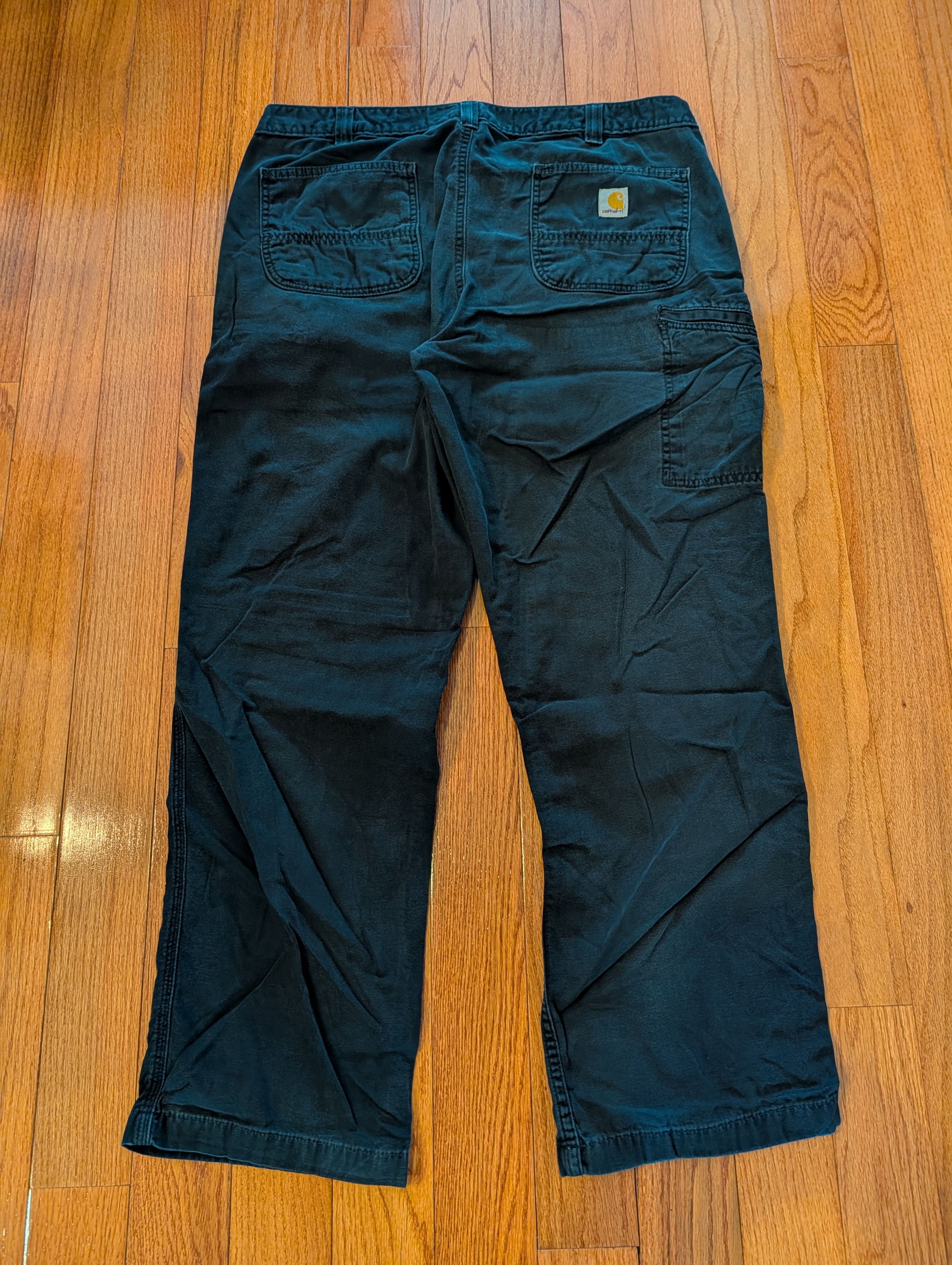 Carhartt Carhartt Black Relaxed Fit Carpenter Work Pants Men’s 38x32 Size US 38 / EU 54 - 1 Thumbnail