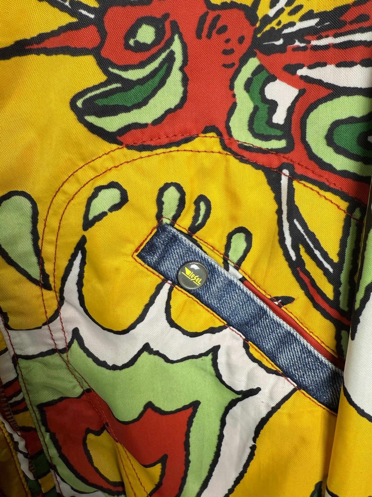 Diesel Rare Vintage Diesel Nylon Jacket Y2K racing Size M / US 6-8 / IT 42-44 - 6 Thumbnail