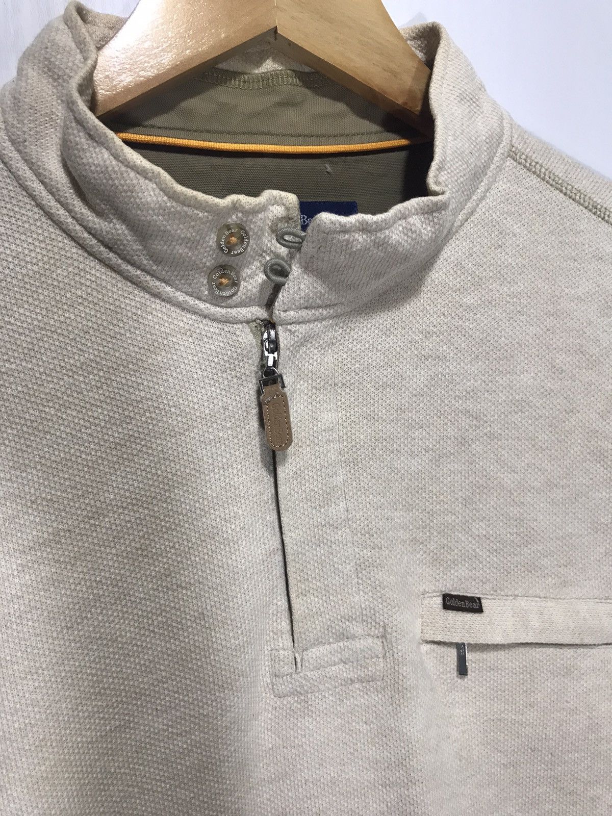 Golden Bear × Japanese Brand × Vintage Vintage Golden Bear Halfzipper Sweatshirt Size US S / EU 44-46 / 1 - 4 Thumbnail