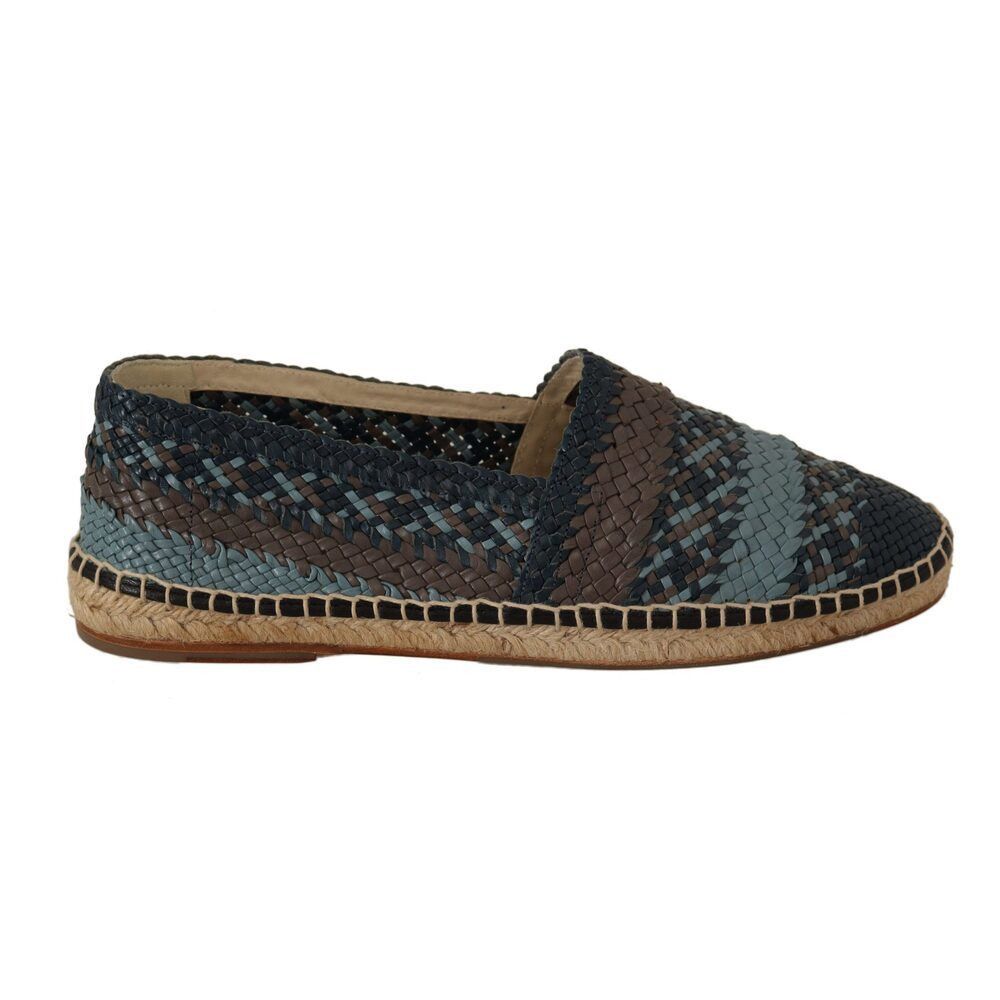 Dolce & Gabbana Dolce & Gabbana Elegant Woven Leather Espadrilles Size US 7 / EU 40 - 1 Thumbnail