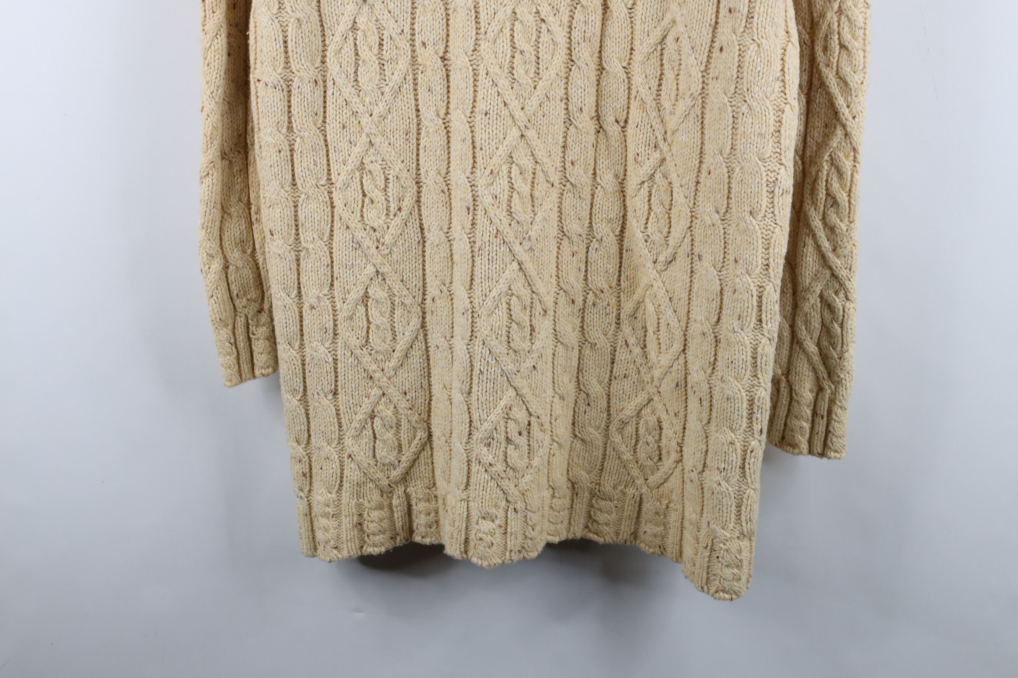 Vintage Vintage 90s Streetwear Chunky Fisherman Cable Knit Sweater Size L / US 10 / IT 46 - 3 Thumbnail