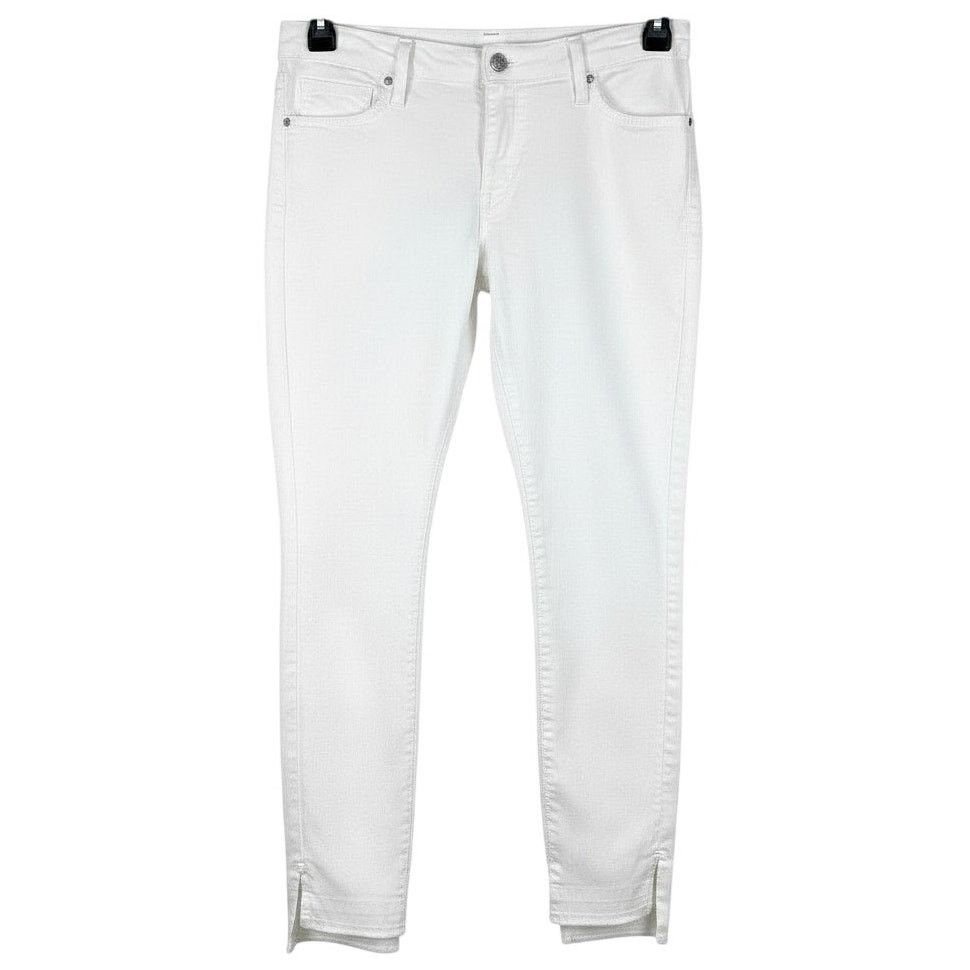 Other Just Black Nadine Skinny Jeans Women 26 / 28 White Step Hem Size 26" / US 2 / IT 38 - 1 Thumbnail